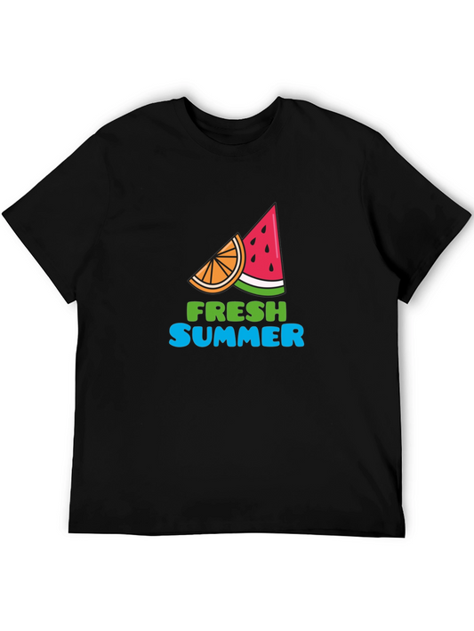 Fresh Summer Graphic Tee - Black T-Shirt