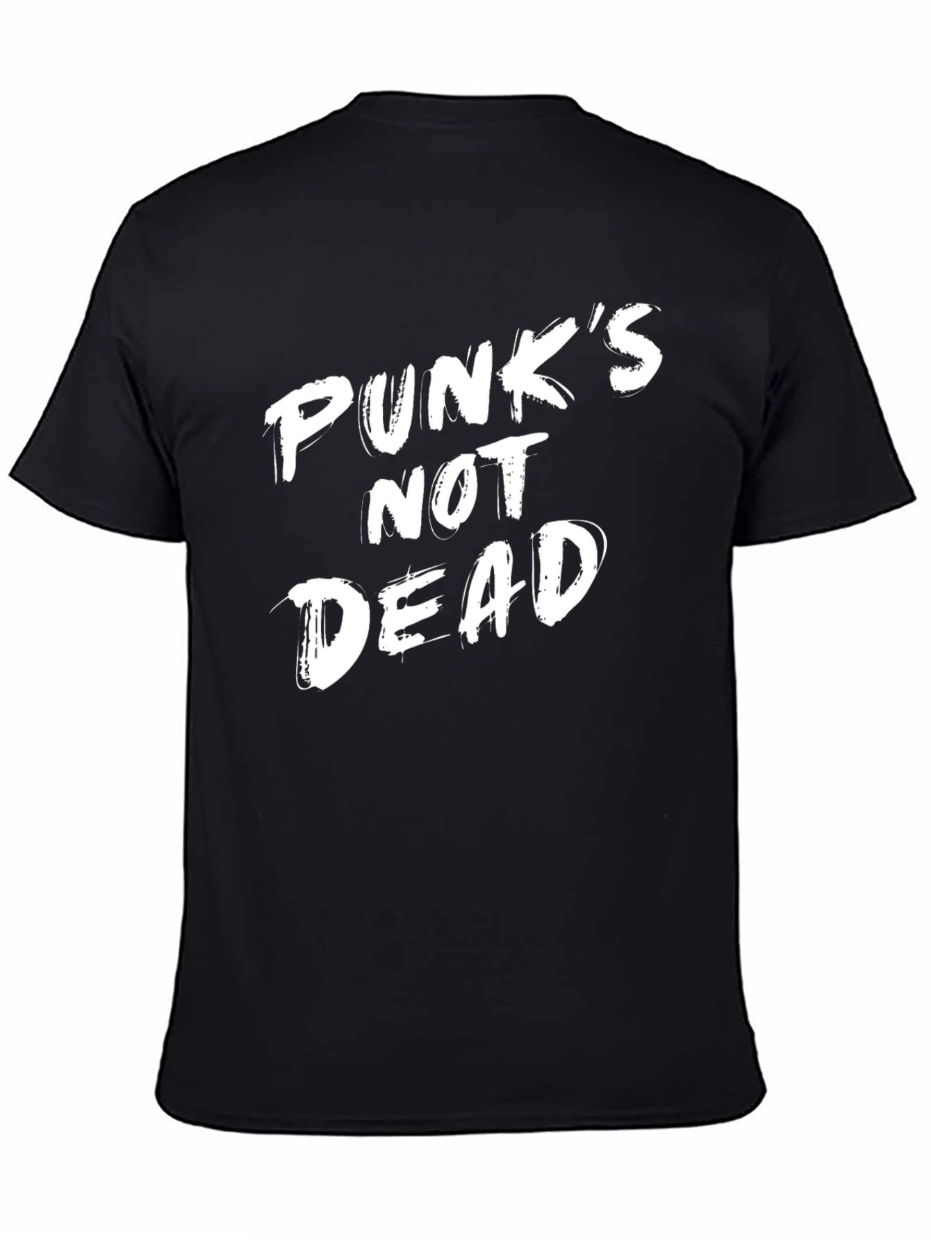 Punks Not Dead Graphic Tee - Black Cotton T-Shirt