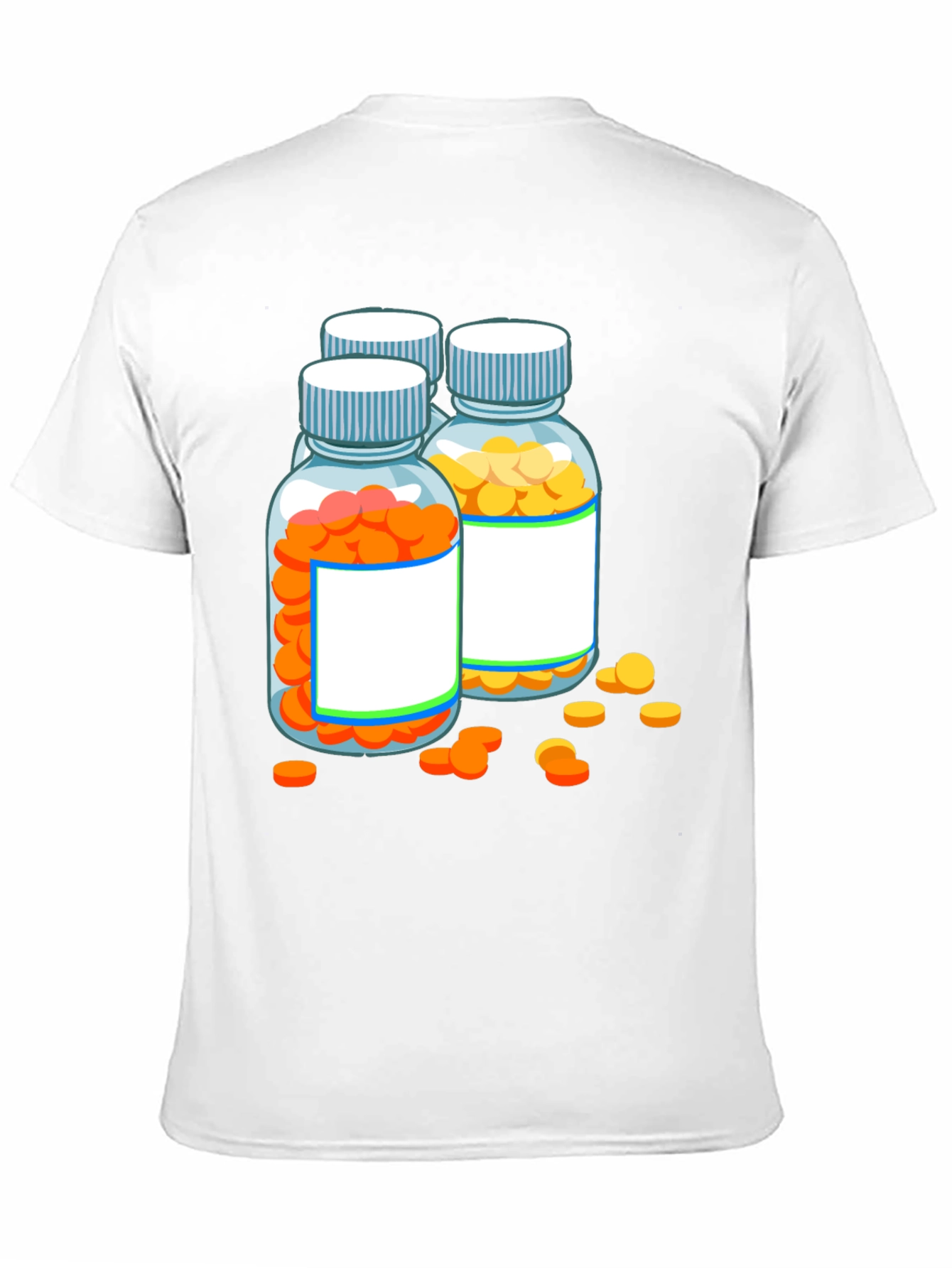 Pill Bottle Graphic Tee - Novelty T-Shirt