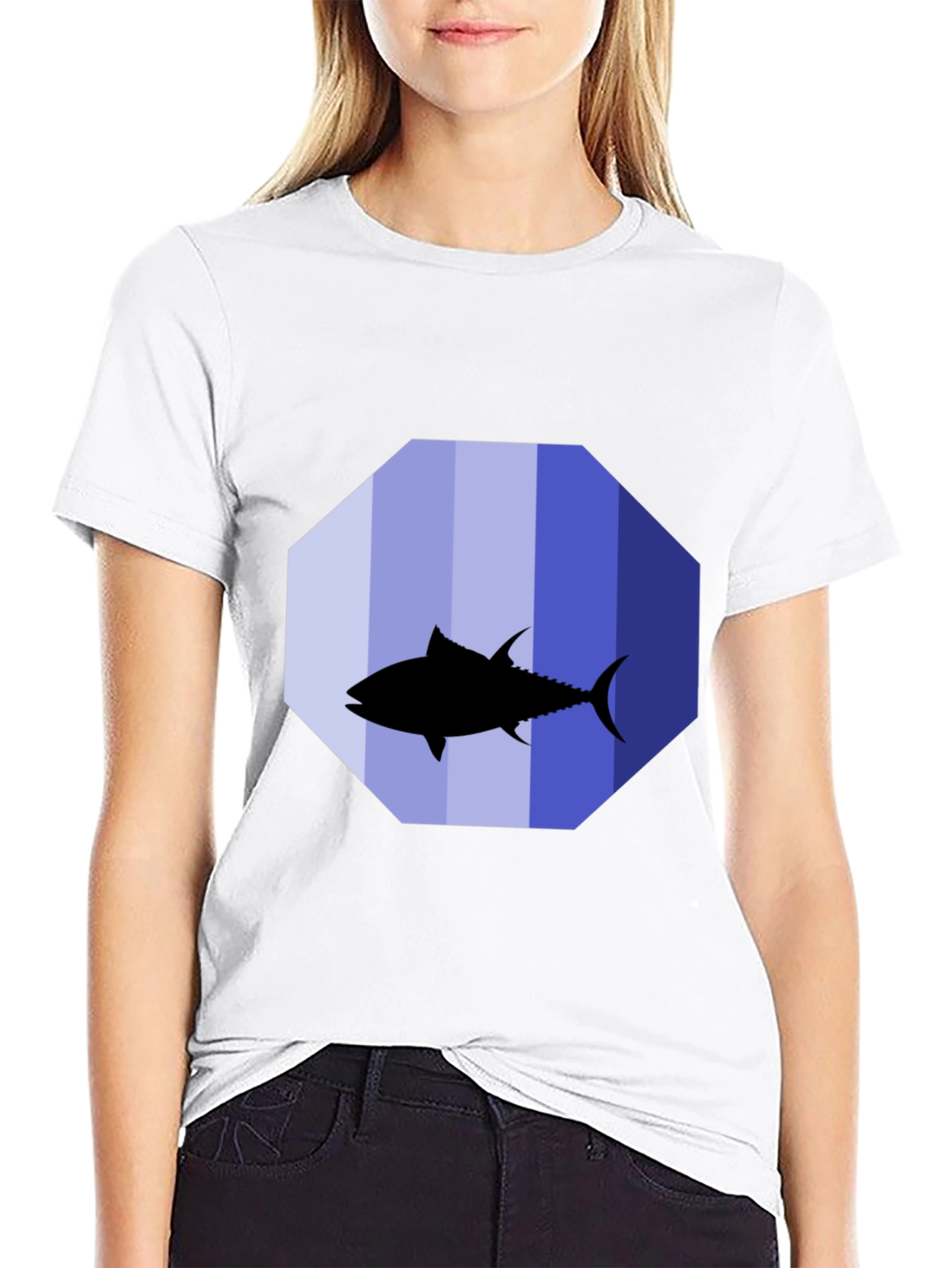 Tuna Silhouette Graphic Tee - Black