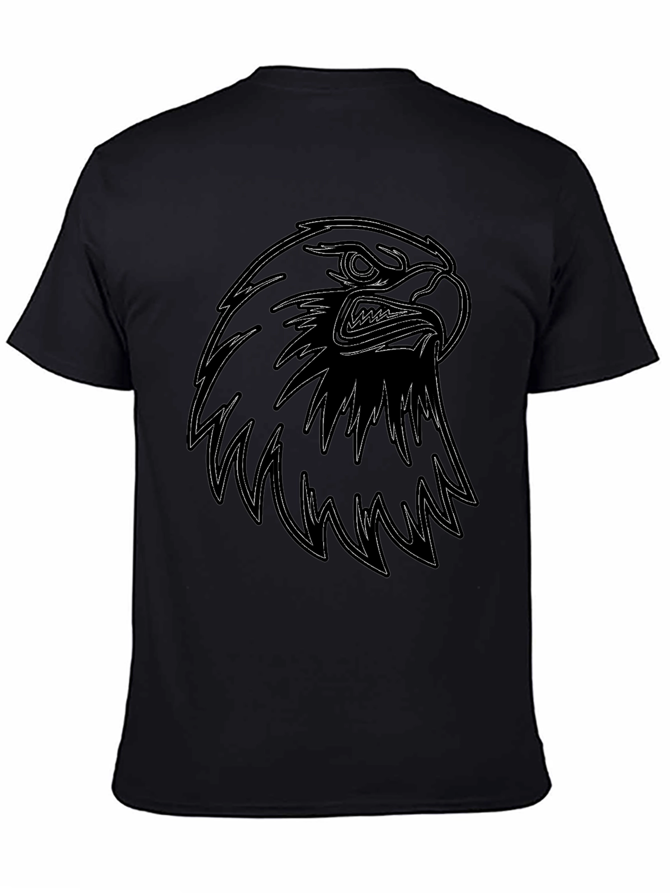Black Eagle Graphic Tee - Mens Casual Fashion
