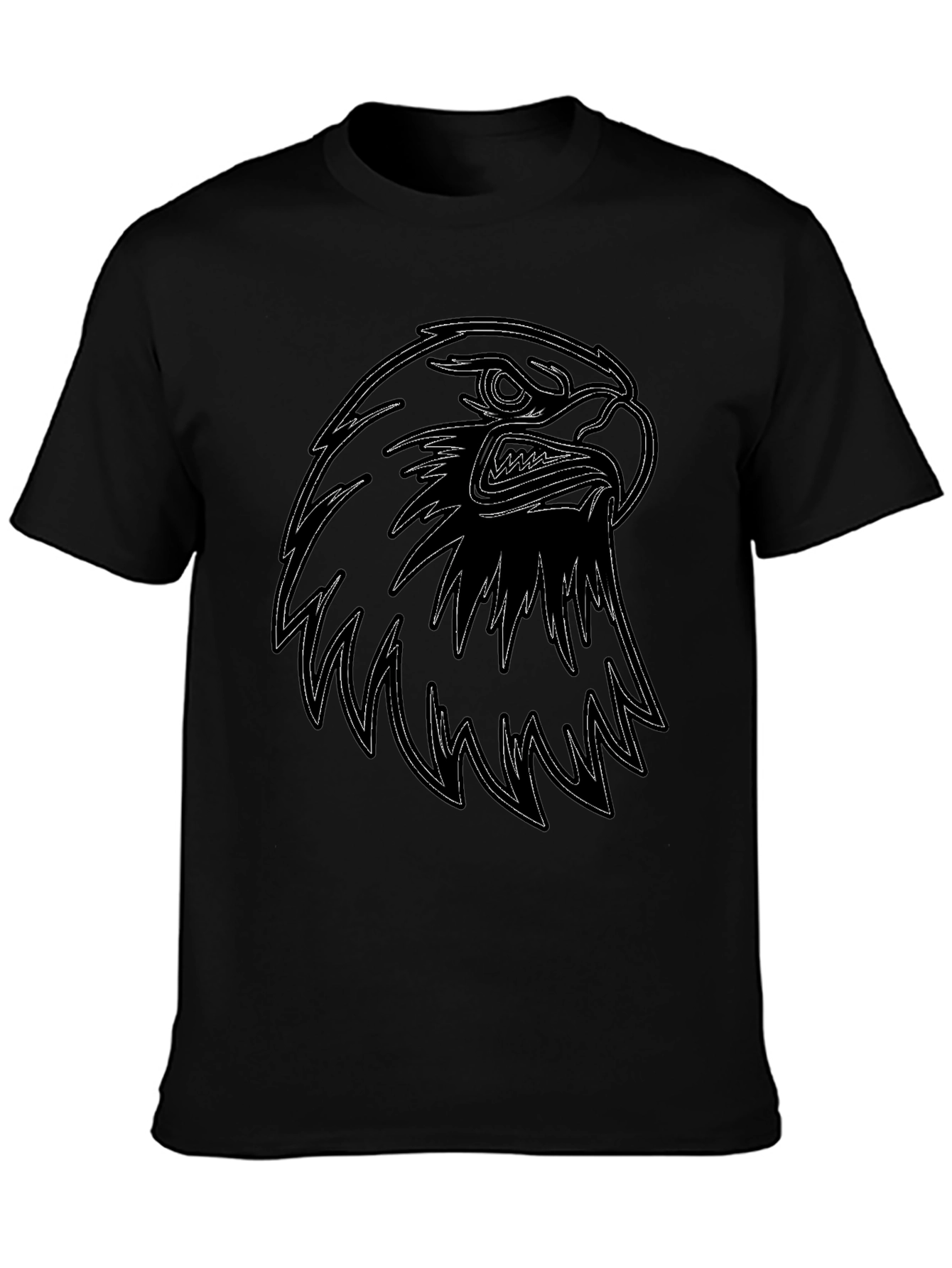 Black Eagle Graphic Tee - Mens Casual Fashion