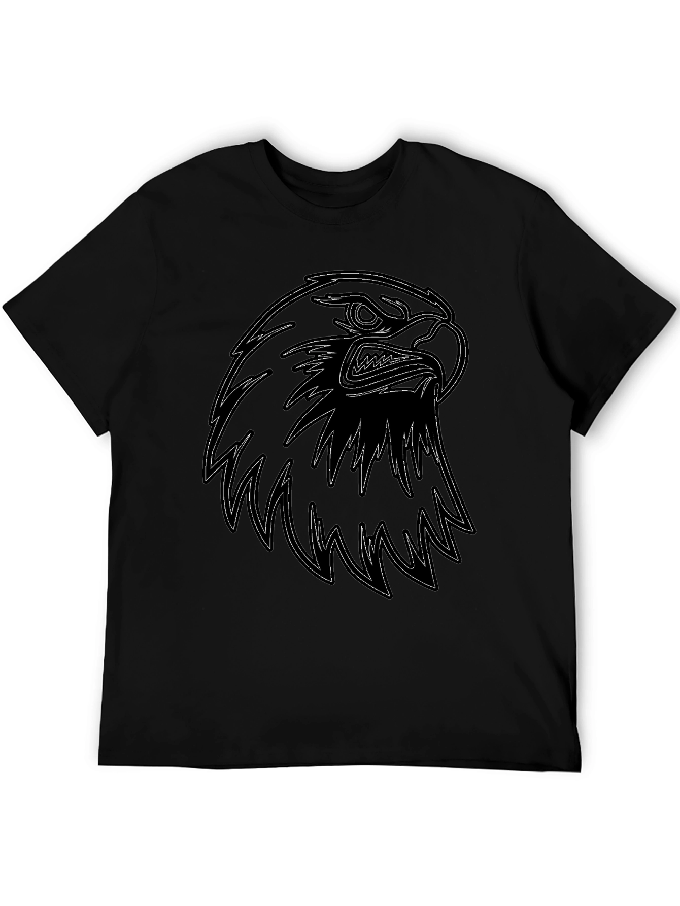 Black Eagle Graphic Tee - Mens Casual Fashion