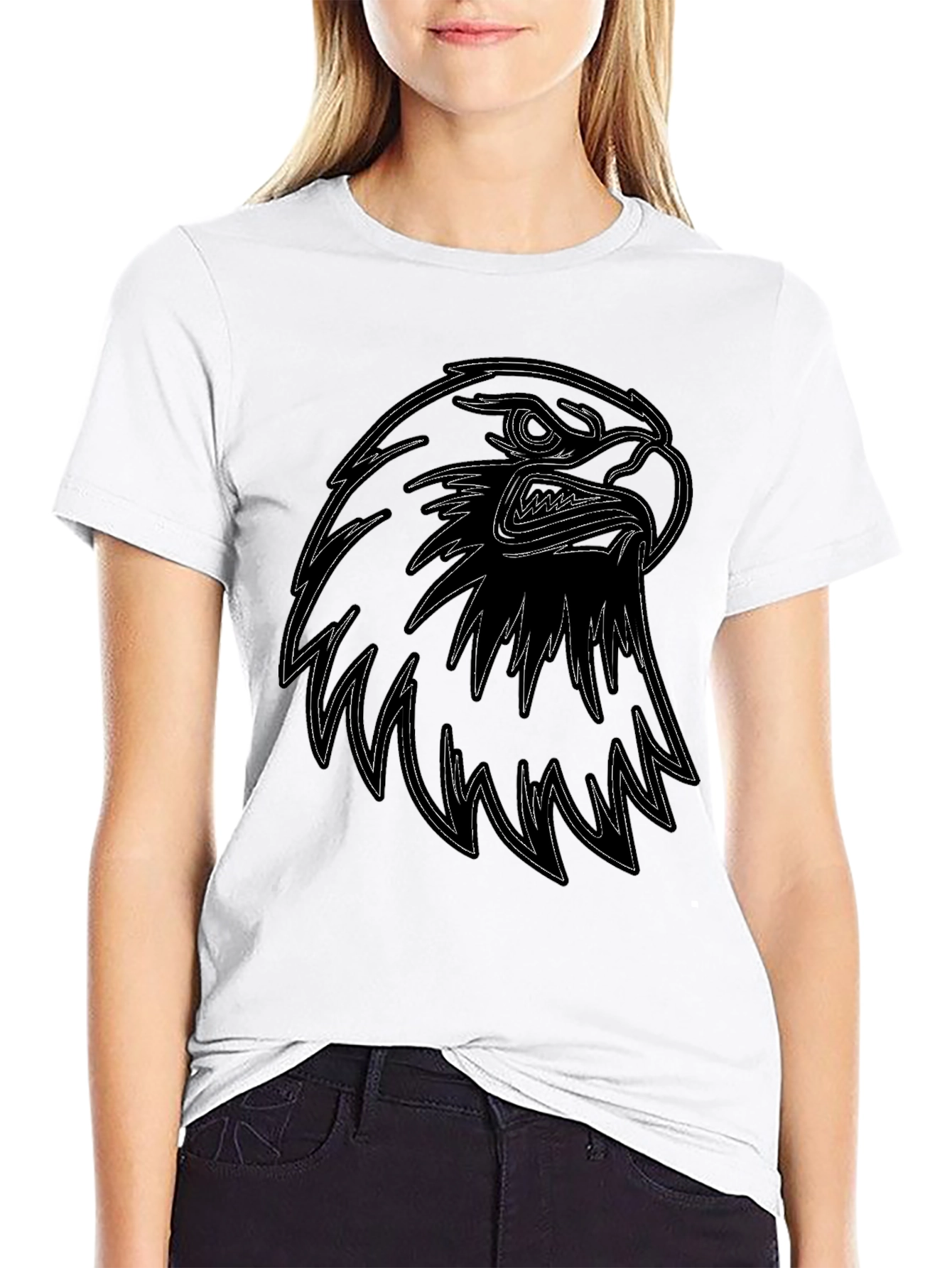 Black Eagle Graphic Tee - Mens Casual Fashion