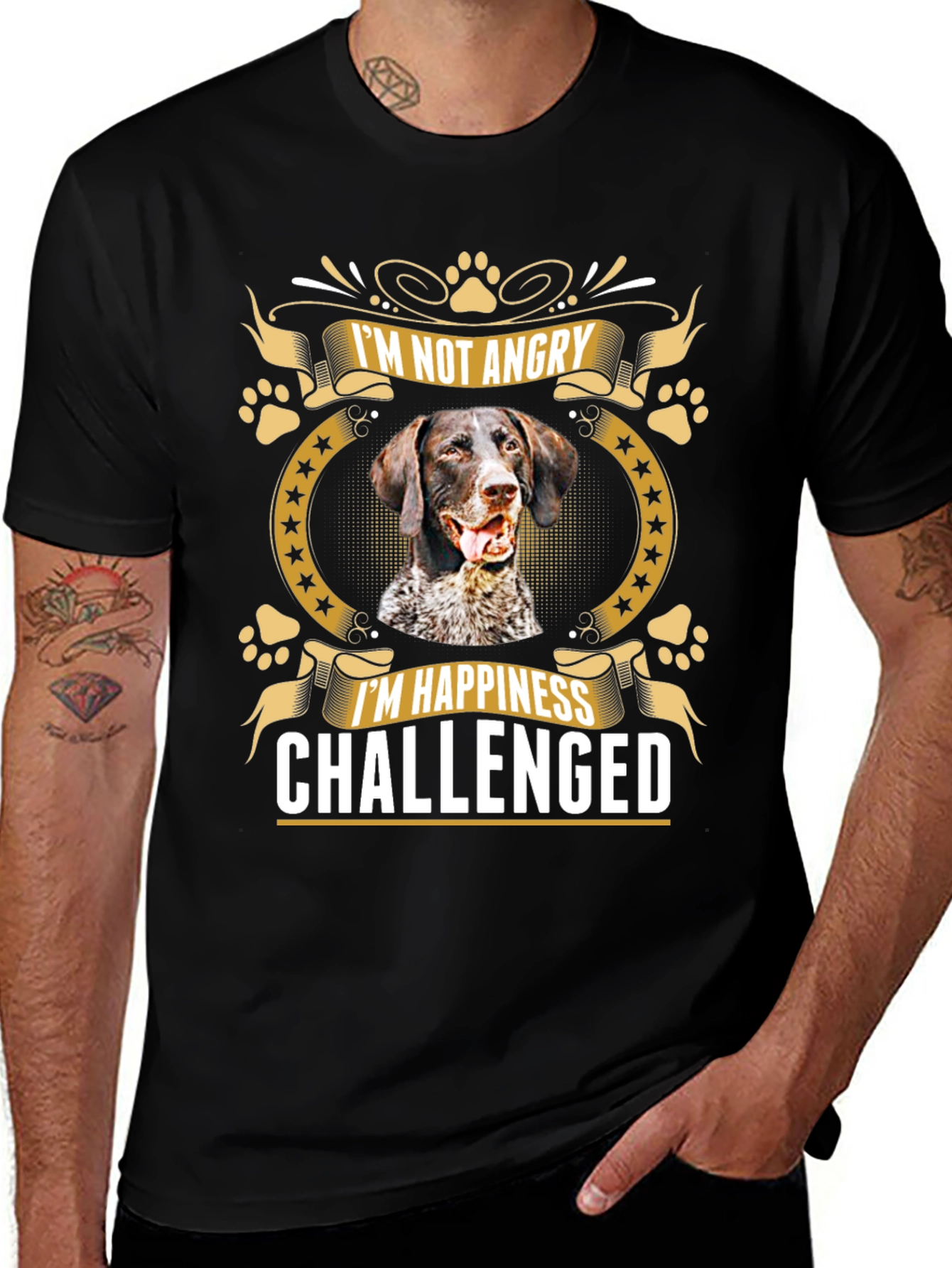 Im Not Angry Dog T-Shirt