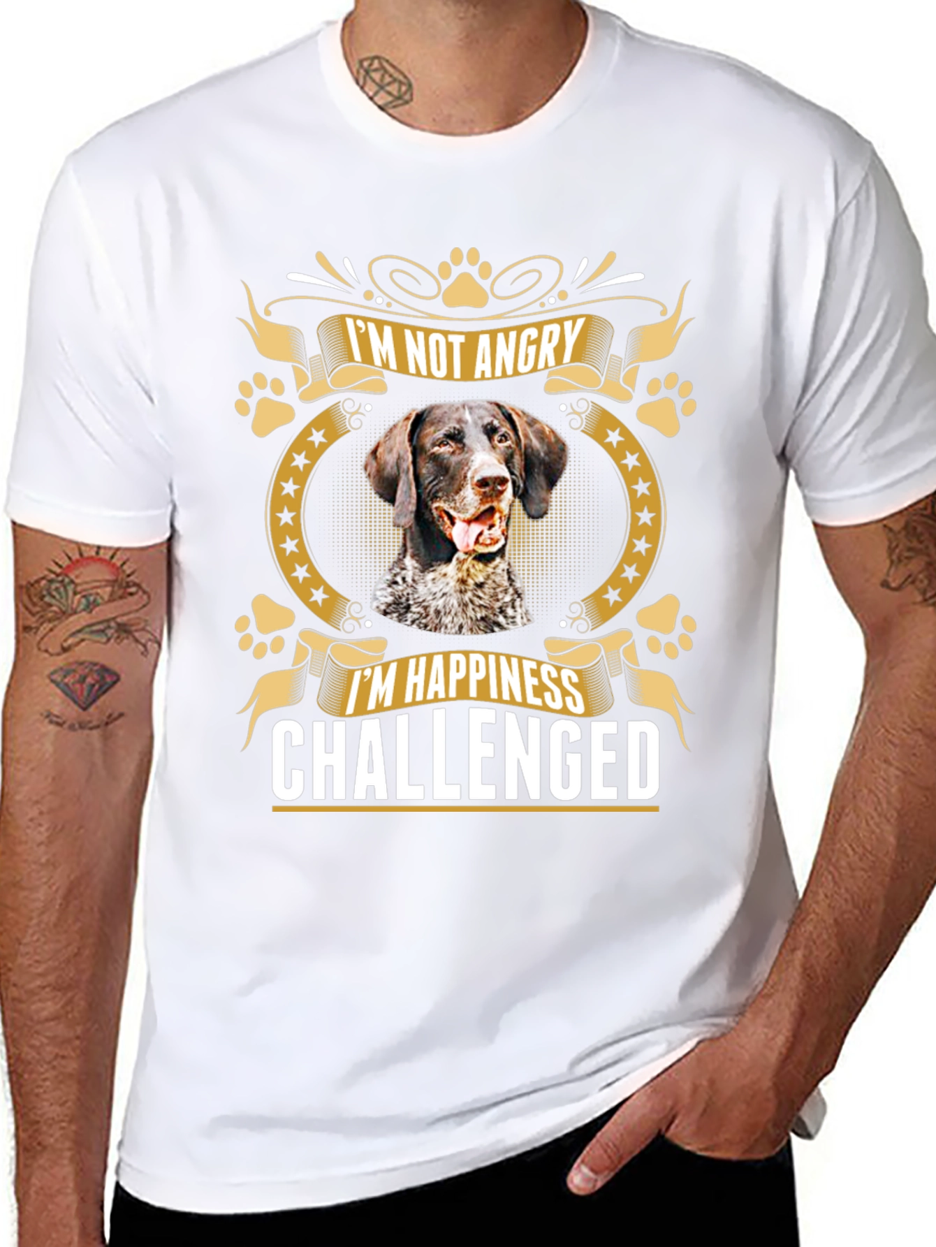 Im Not Angry Dog T-Shirt