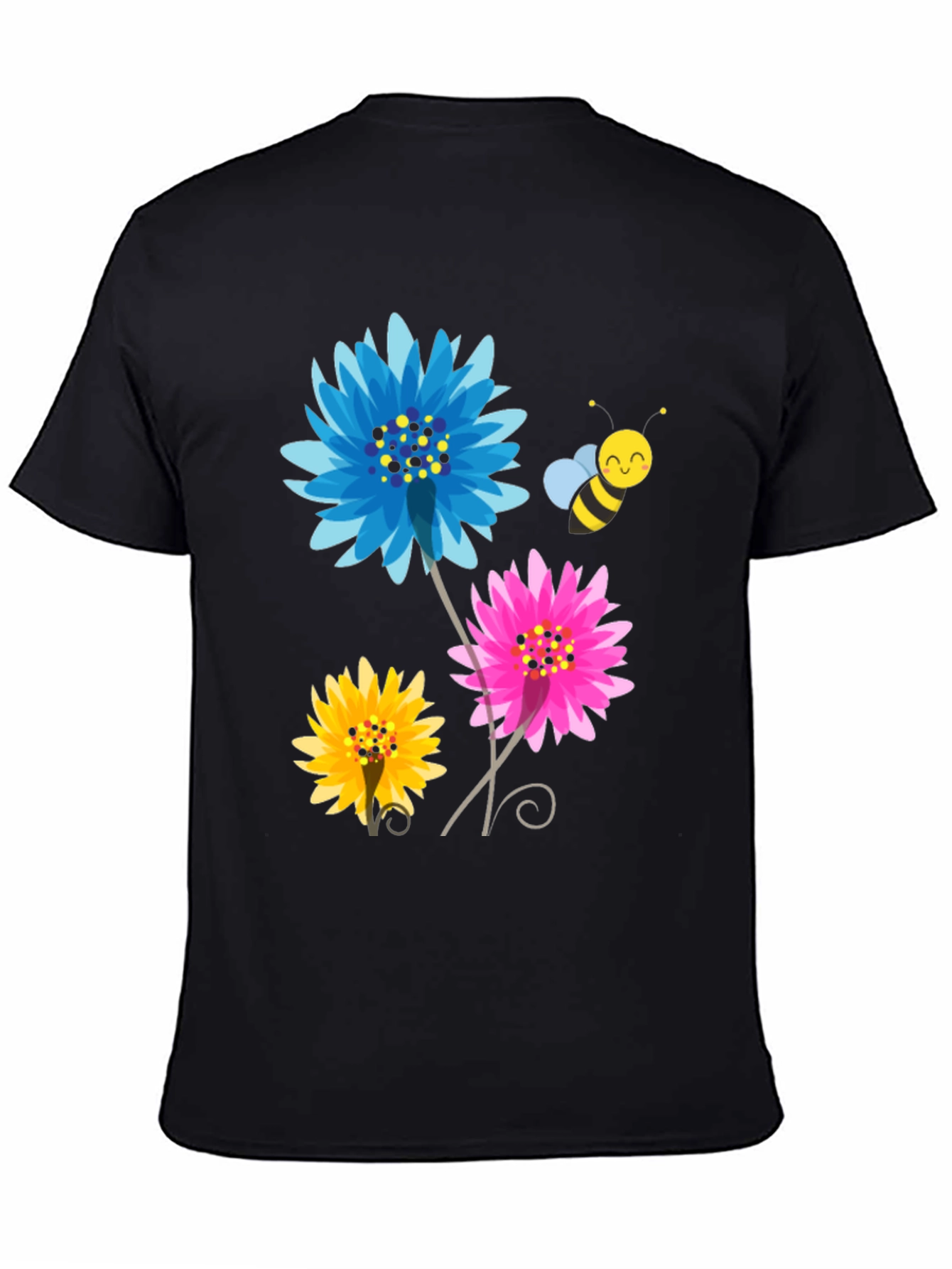 Floral Bee Graphic T-Shirt