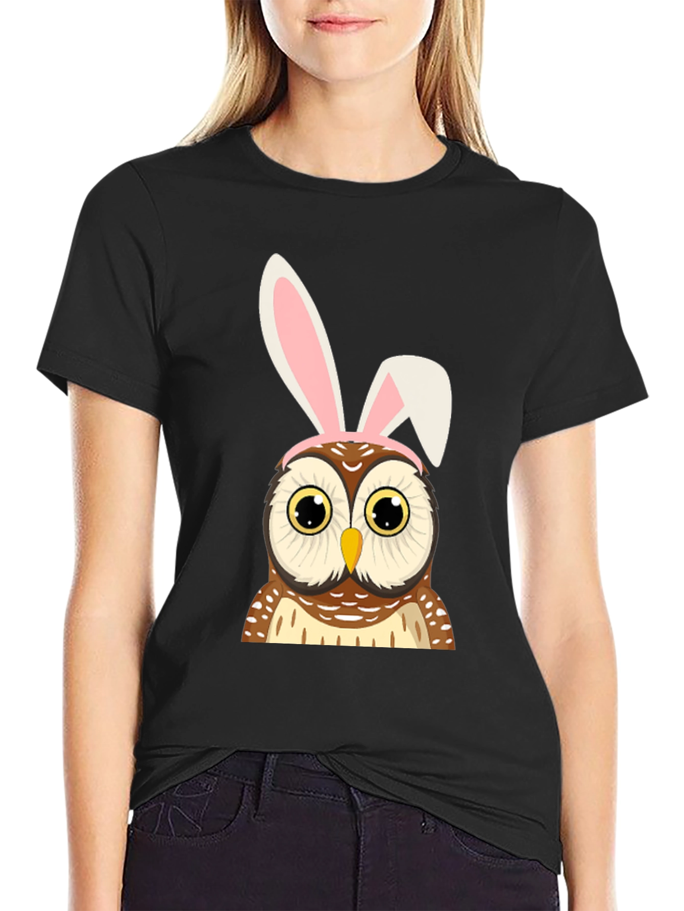 Easter Owl Bunny Ears T-Shirt