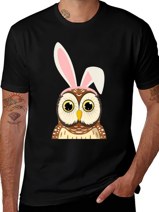 Easter Owl Bunny Ears T-Shirt