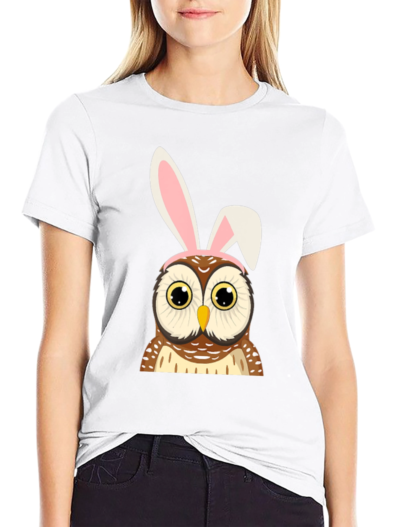 Easter Owl Bunny Ears T-Shirt
