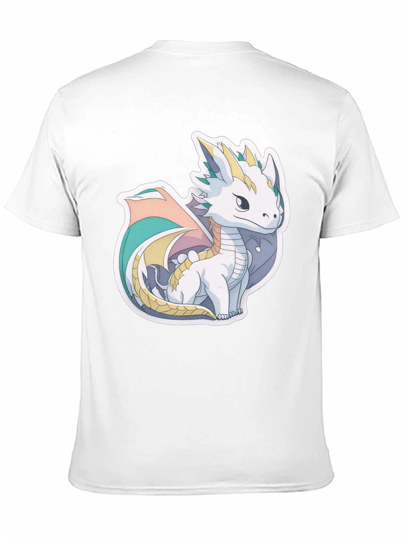 Cute Dragon Graphic T-Shirt - Black Cotton Tee