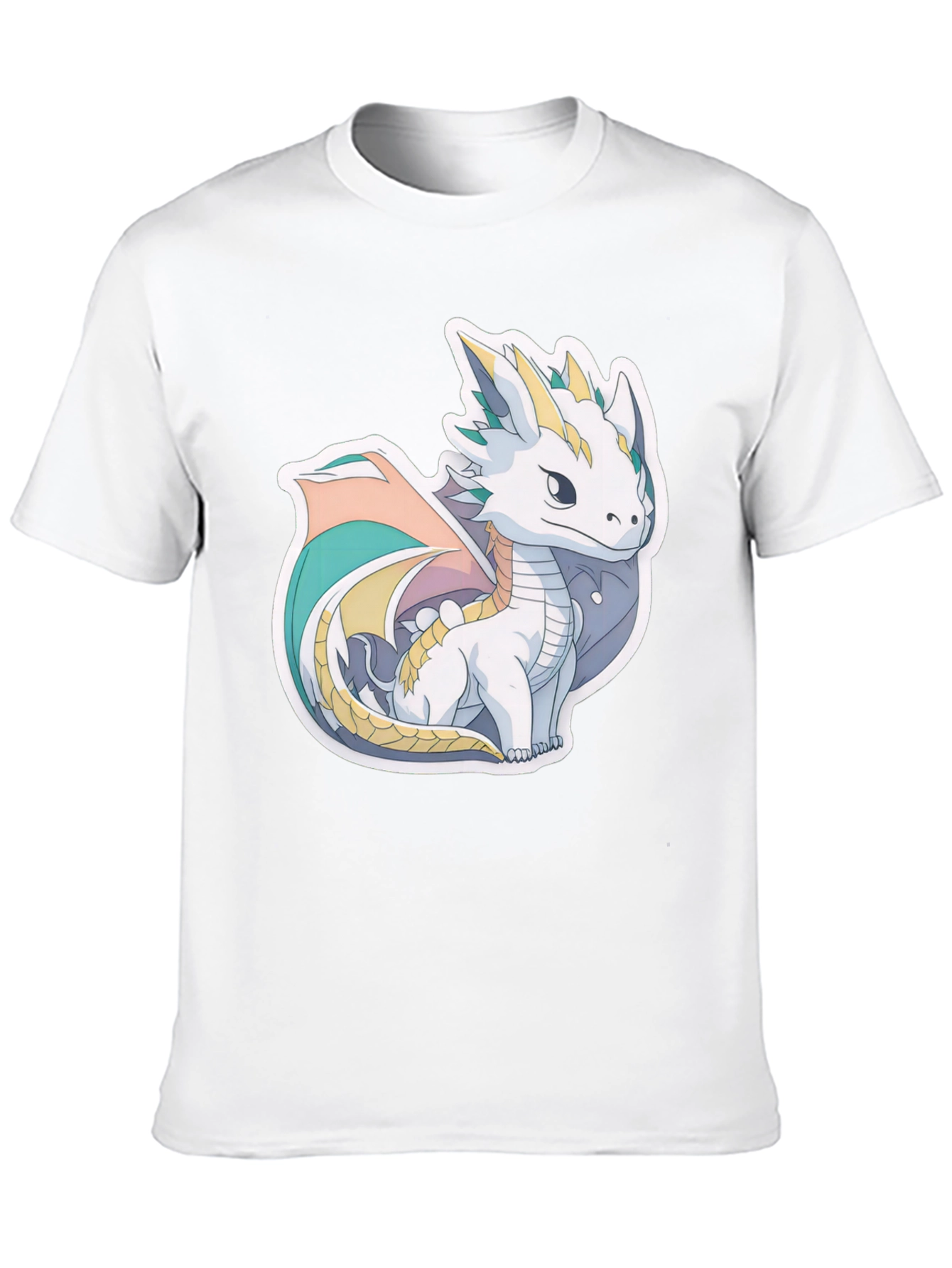 Cute Dragon Graphic T-Shirt - Black Cotton Tee