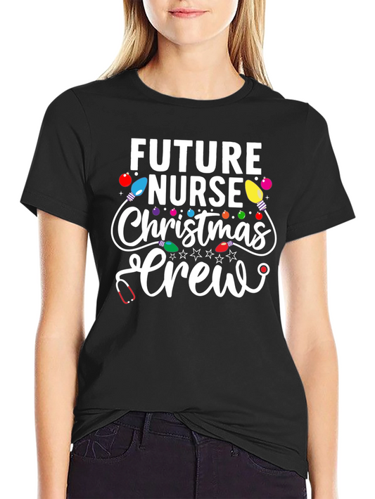 Future Nurse Christmas Crew T-Shirt