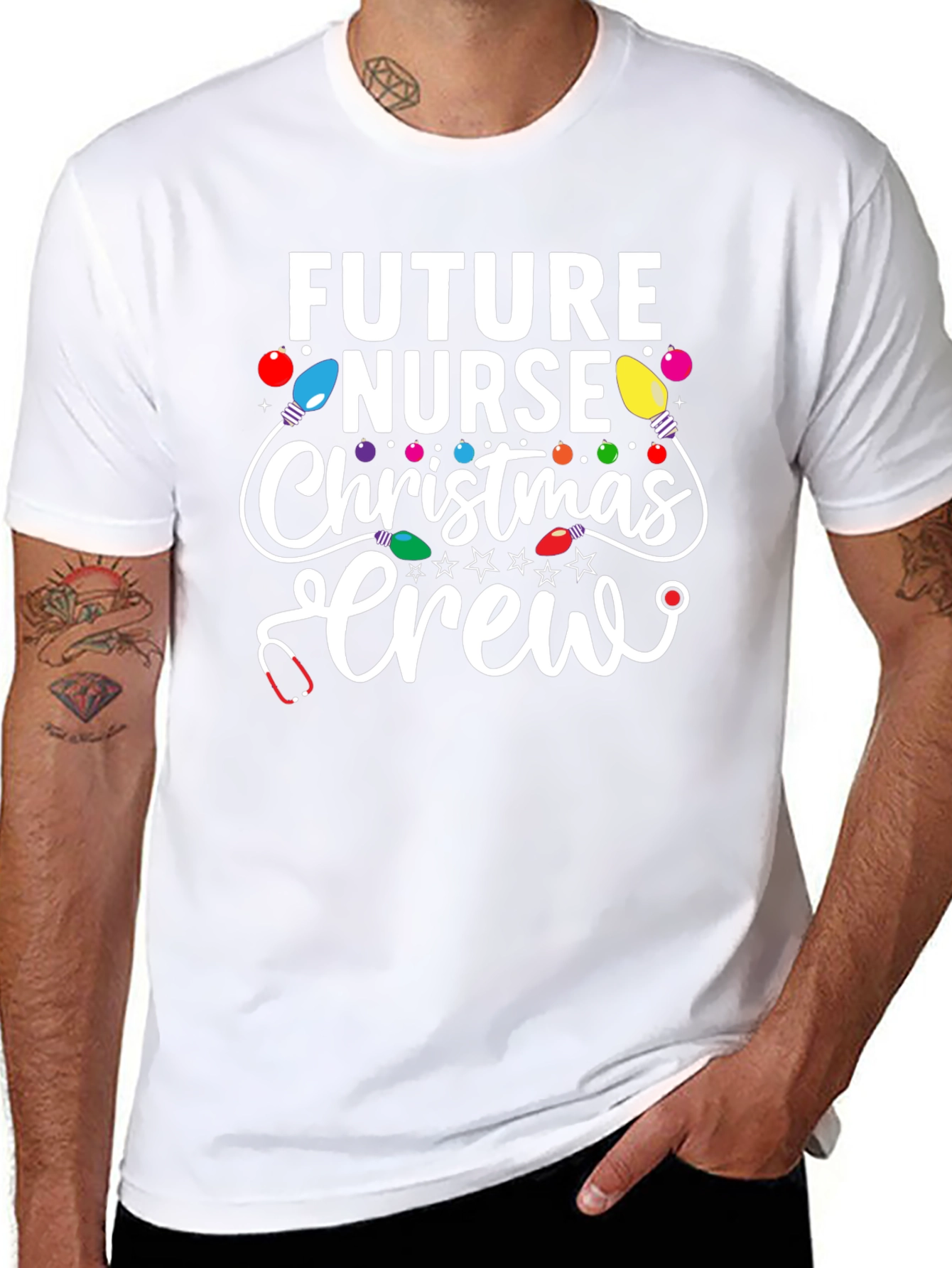 Future Nurse Christmas Crew T-Shirt