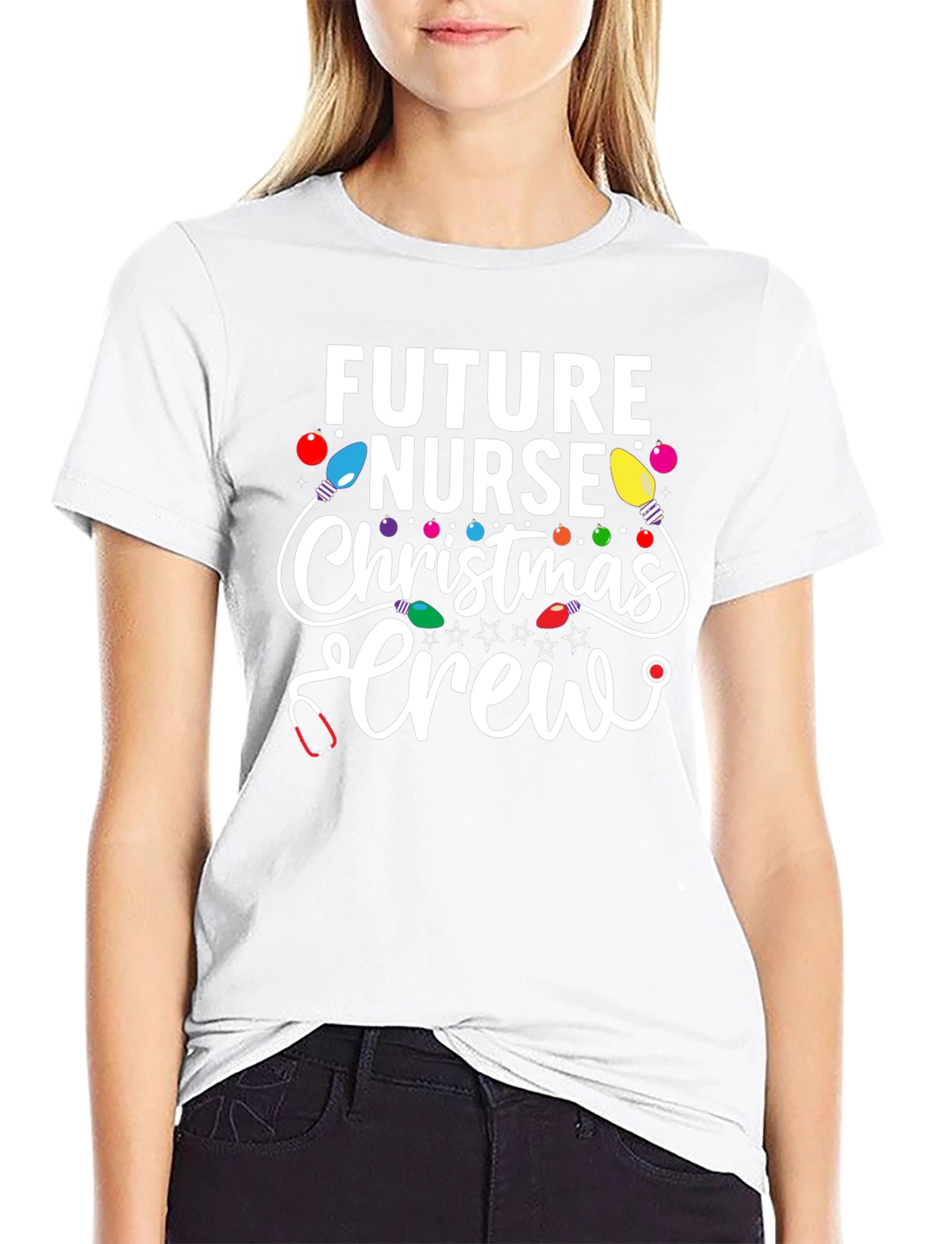 Future Nurse Christmas Crew T-Shirt