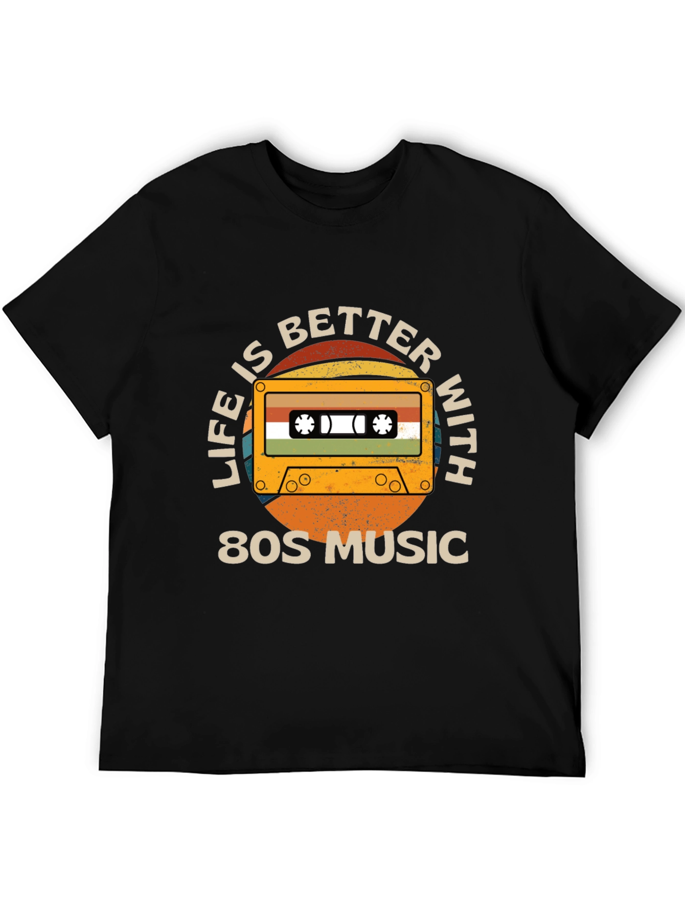 Retro 80s Music Cassette Graphic Tee