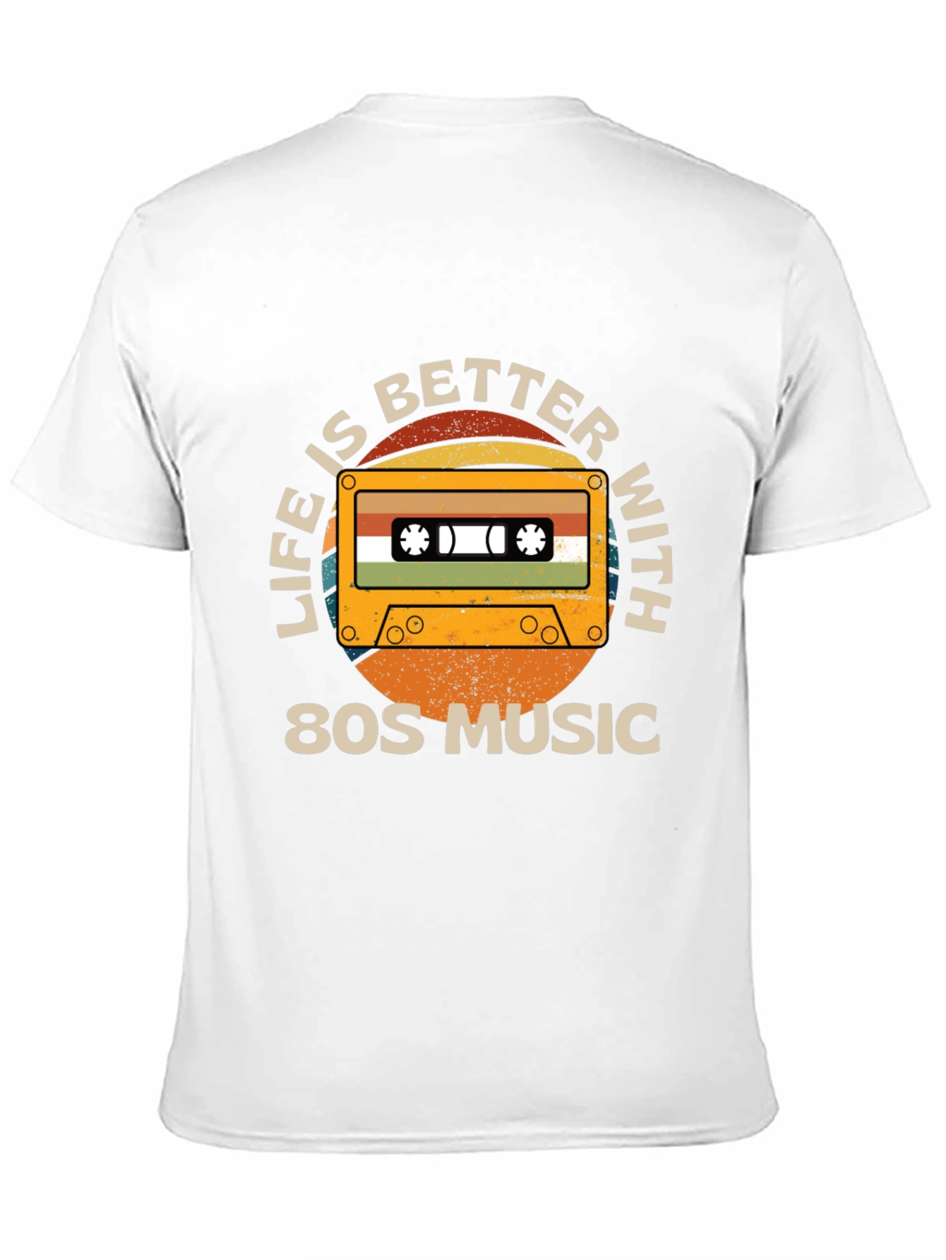 Retro 80s Music Cassette Graphic Tee