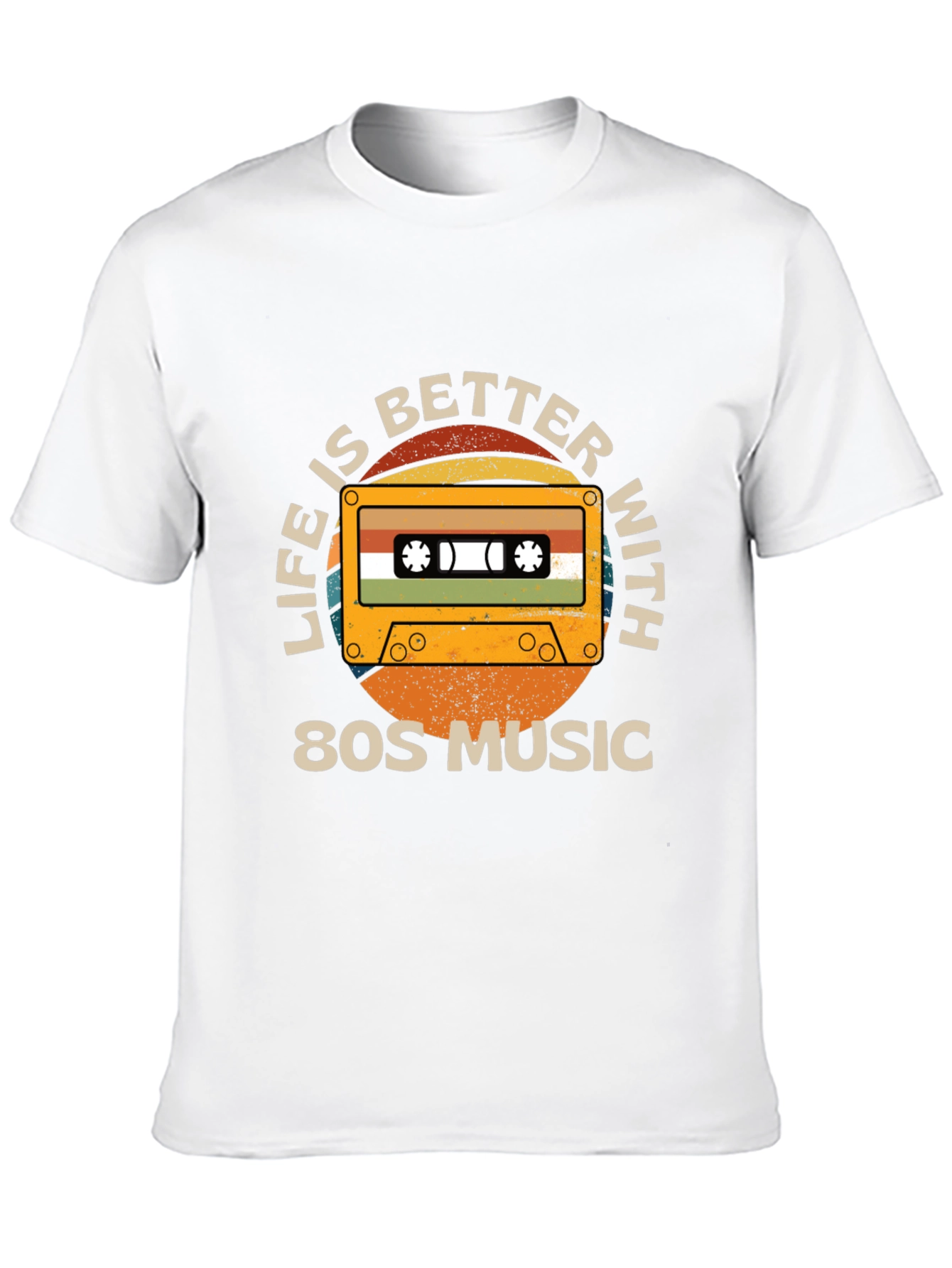 Retro 80s Music Cassette Graphic Tee