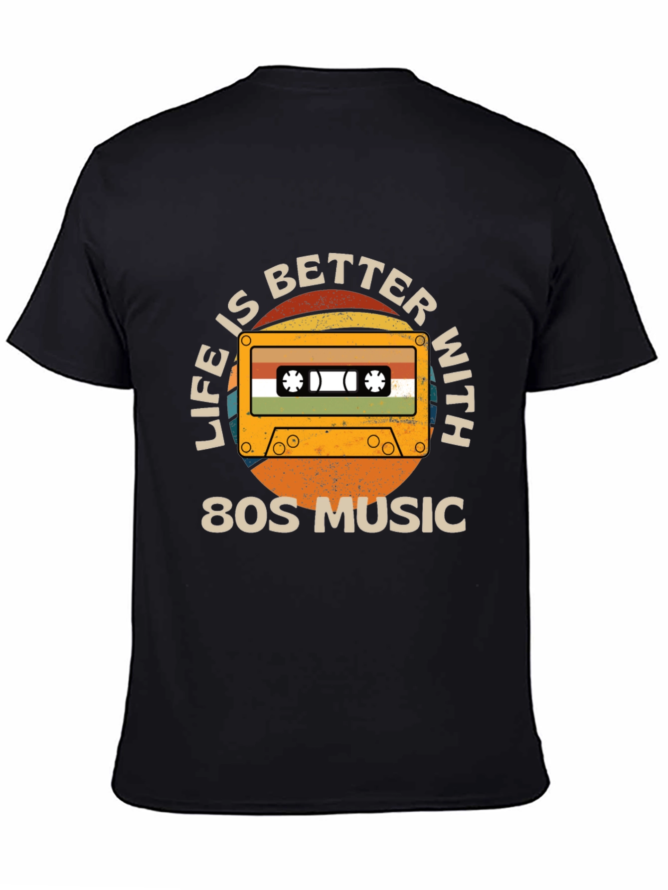 Retro 80s Music Cassette Graphic Tee