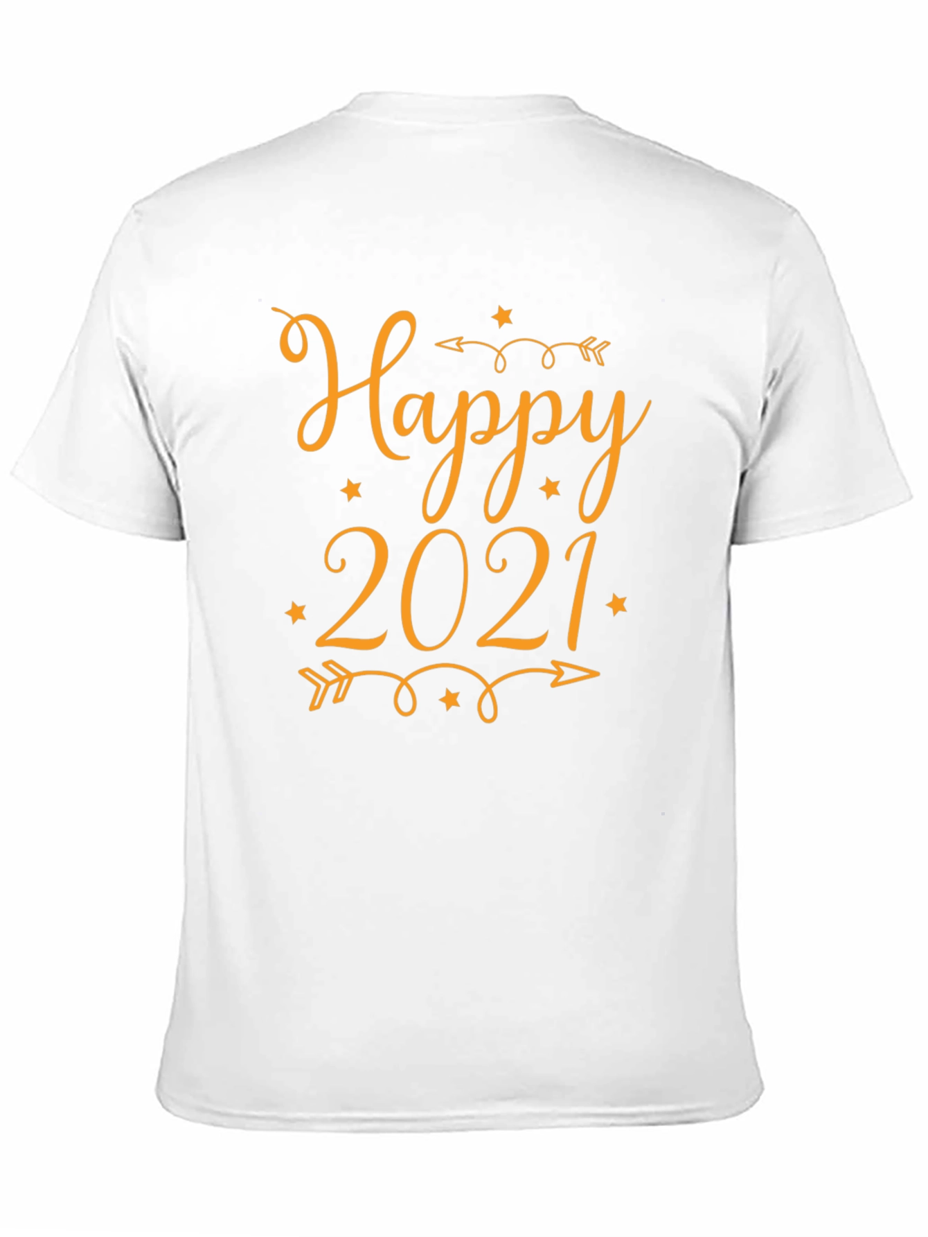 Happy 2021 Black Graphic Tee Shirt