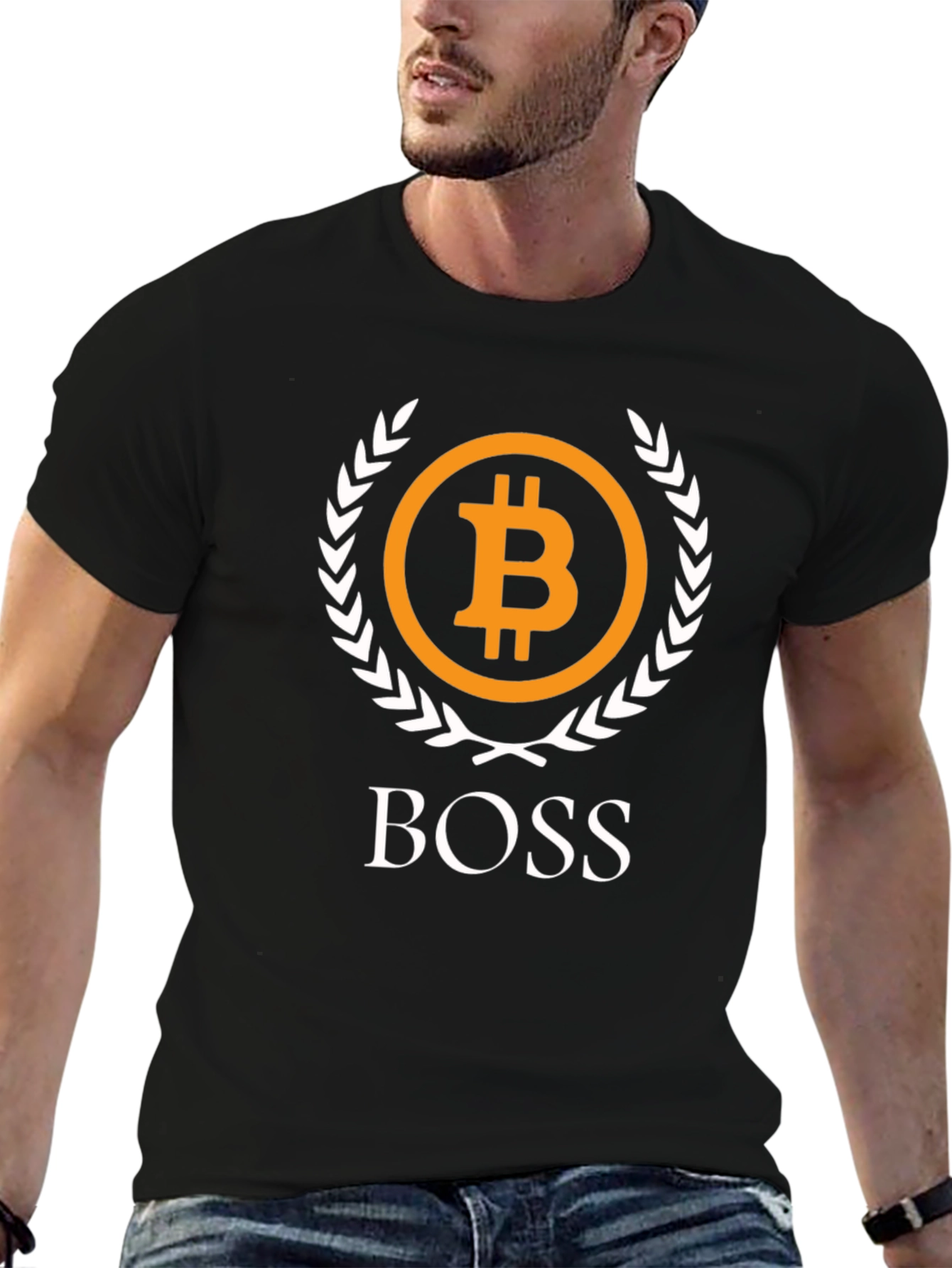 Bitcoin BOSS Graphic T-Shirt - Crypto Currency Tee