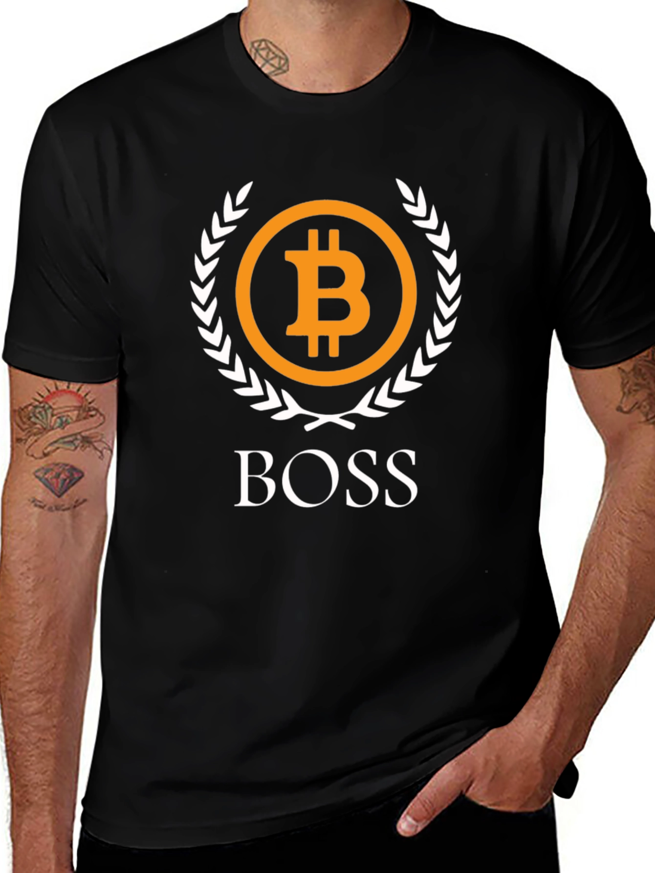 Bitcoin BOSS Graphic T-Shirt - Crypto Currency Tee