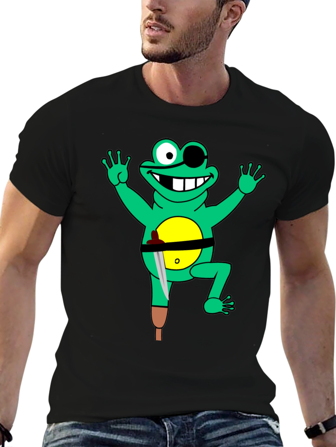 Pirate Frog Graphic T-Shirt
