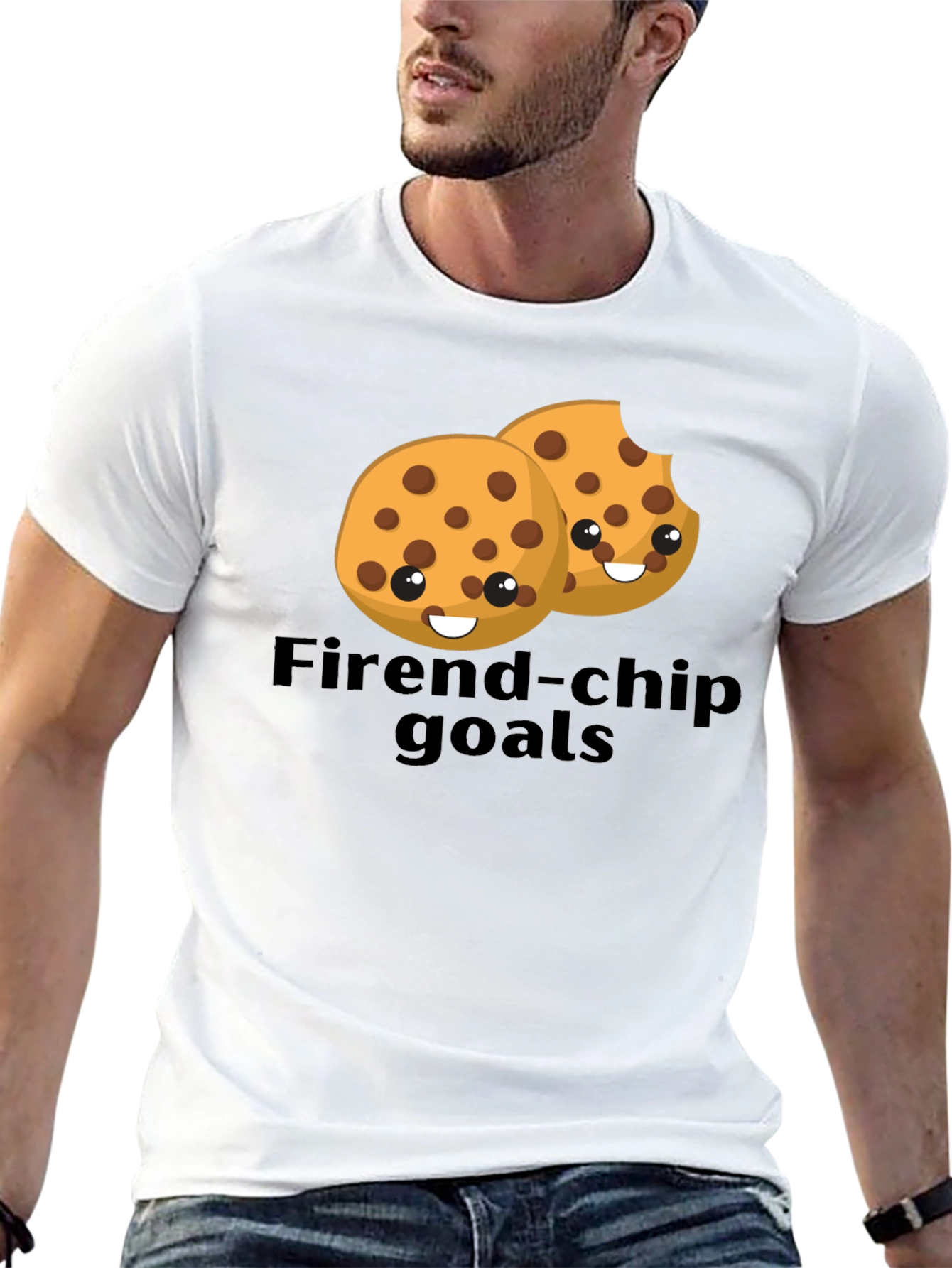 Friend-chip Goals T-Shirt - Cute Cookie Design