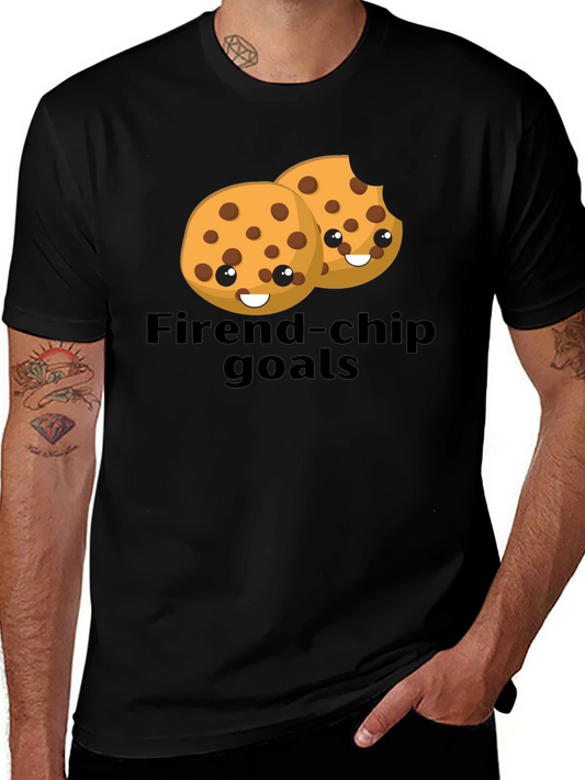 Friend-chip Goals T-Shirt - Cute Cookie Design