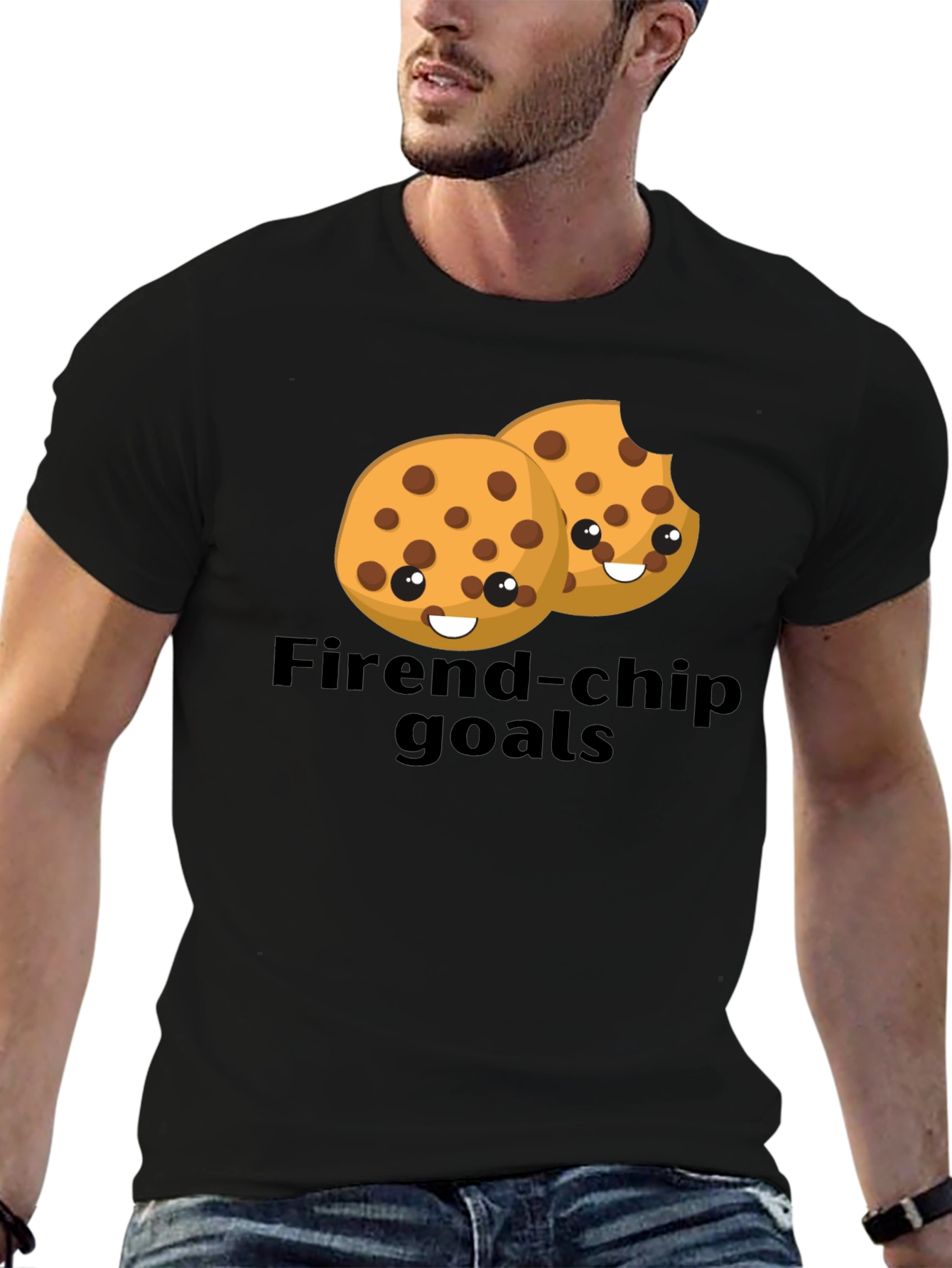 Friend-chip Goals T-Shirt - Cute Cookie Design