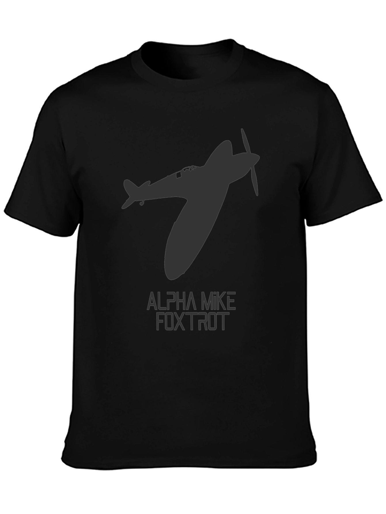 Spitfire Plane Graphic T-Shirt - Aviation Enthusiast Tee