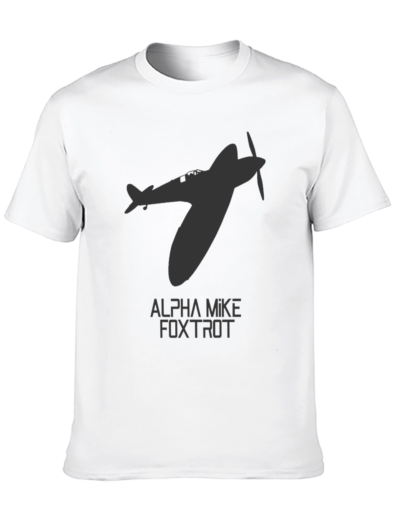 Spitfire Plane Graphic T-Shirt - Aviation Enthusiast Tee