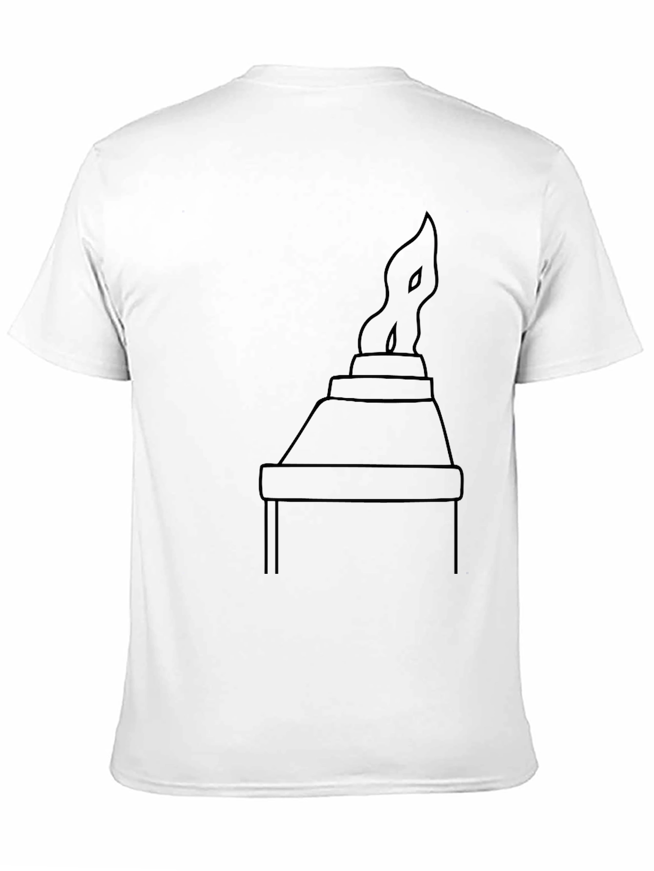 Torch Graphic Tee - Black Cotton Casual Shirt