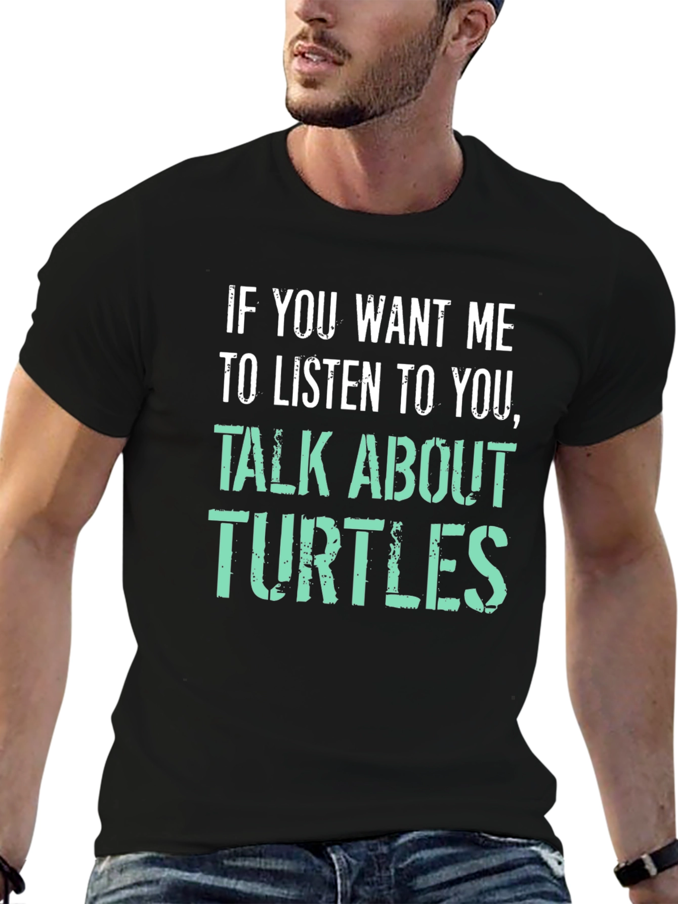 Talk About Turtles Graphic Tee - Humorous T-Shirt