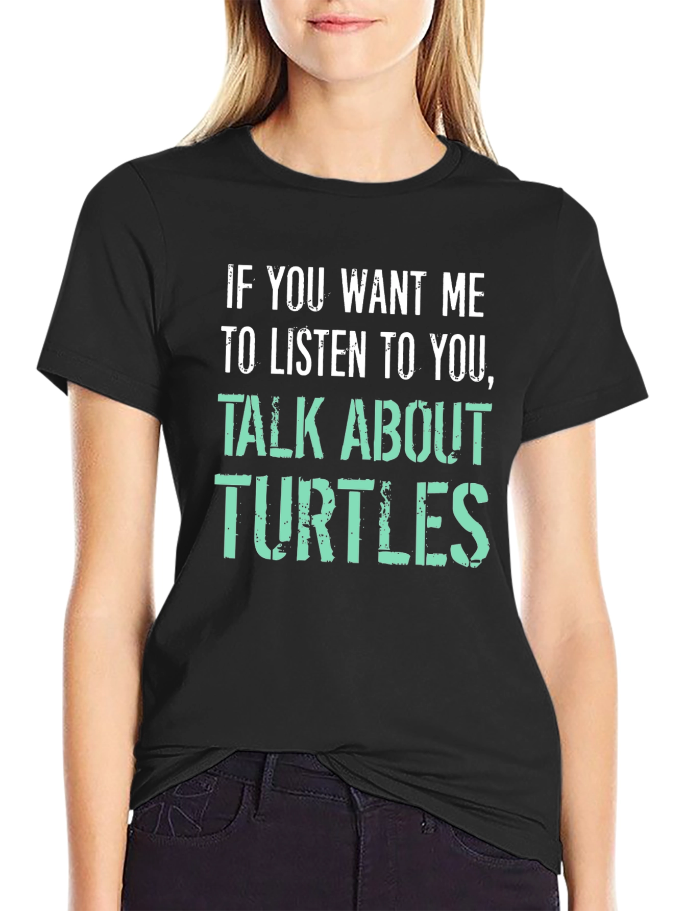 Talk About Turtles Graphic Tee - Humorous T-Shirt