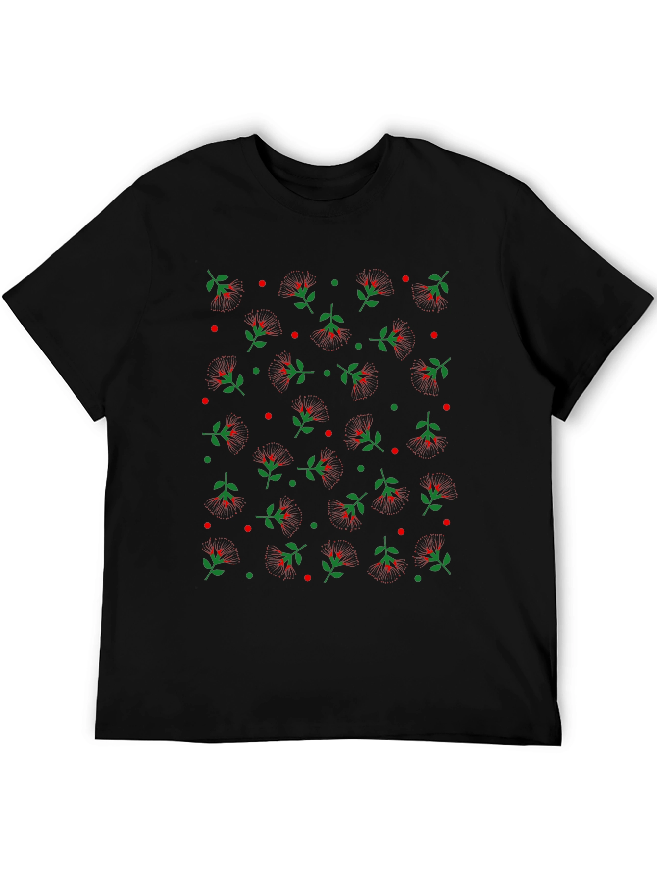 Floral Patterned Tee - Casual Style