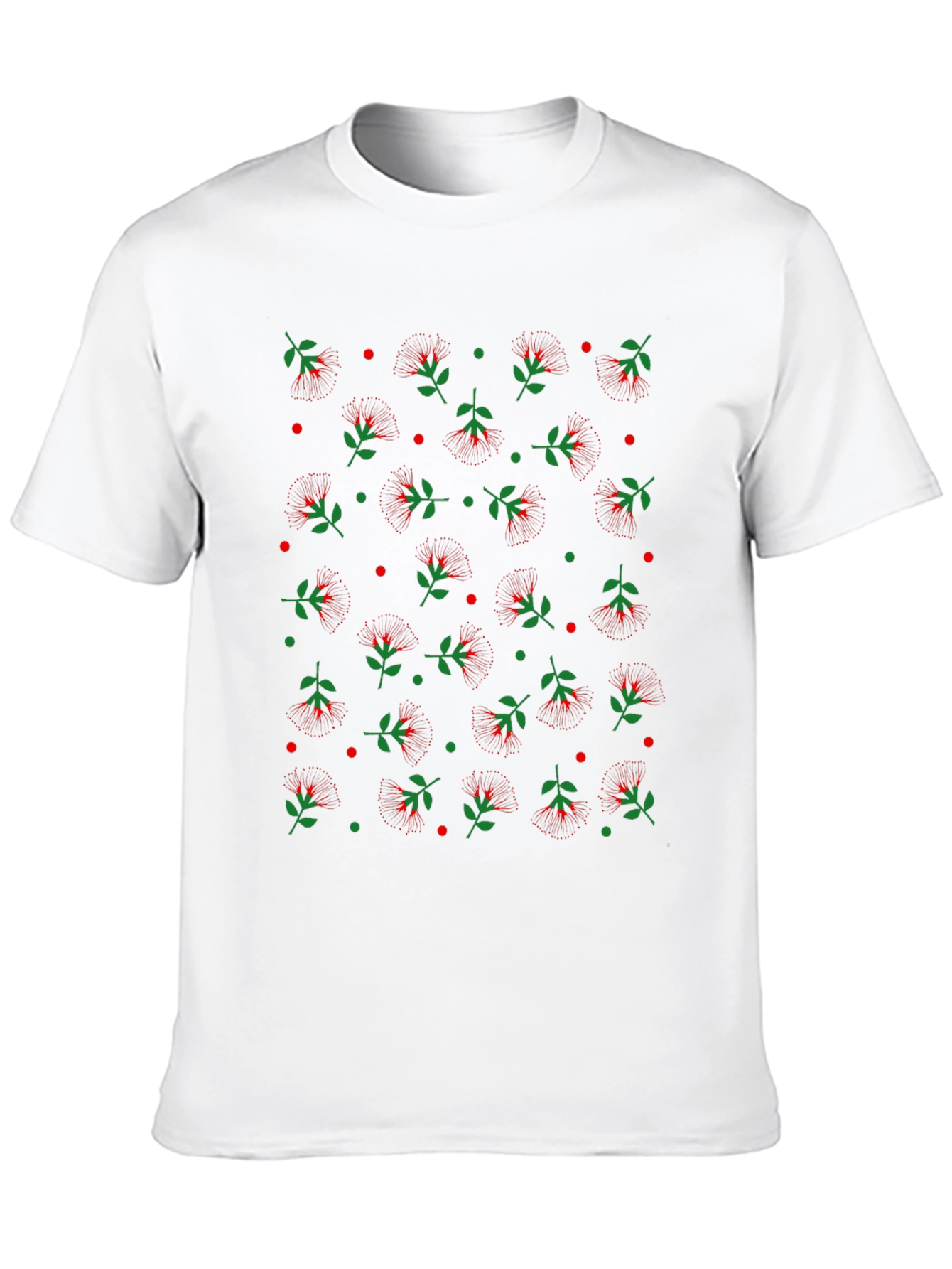 Floral Patterned Tee - Casual Style