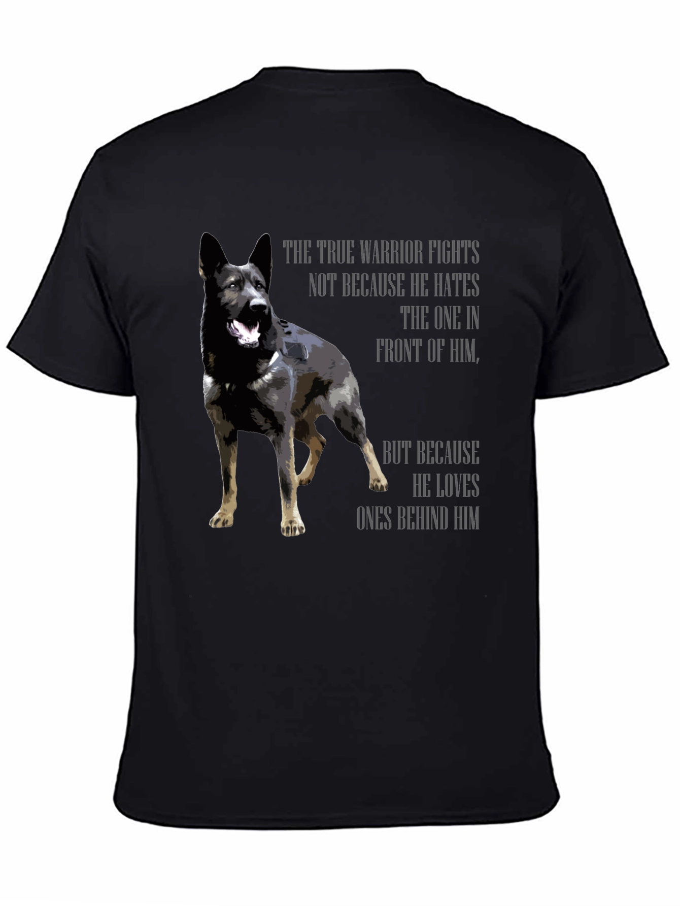 True Warrior Dog Graphic T-Shirt