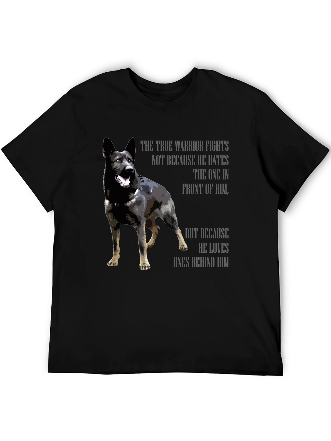 True Warrior Dog Graphic T-Shirt