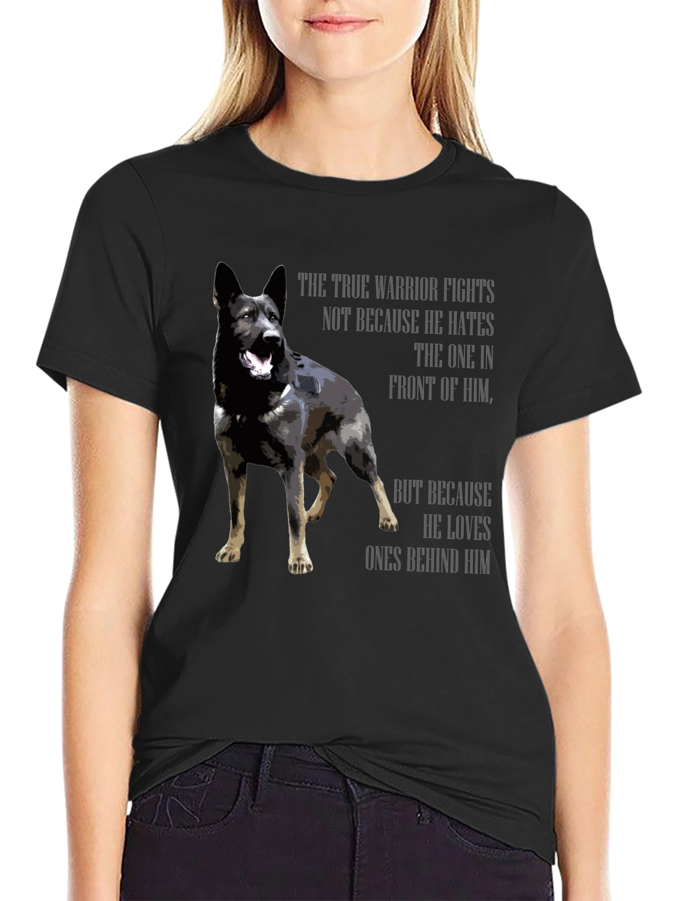 True Warrior Dog Graphic T-Shirt