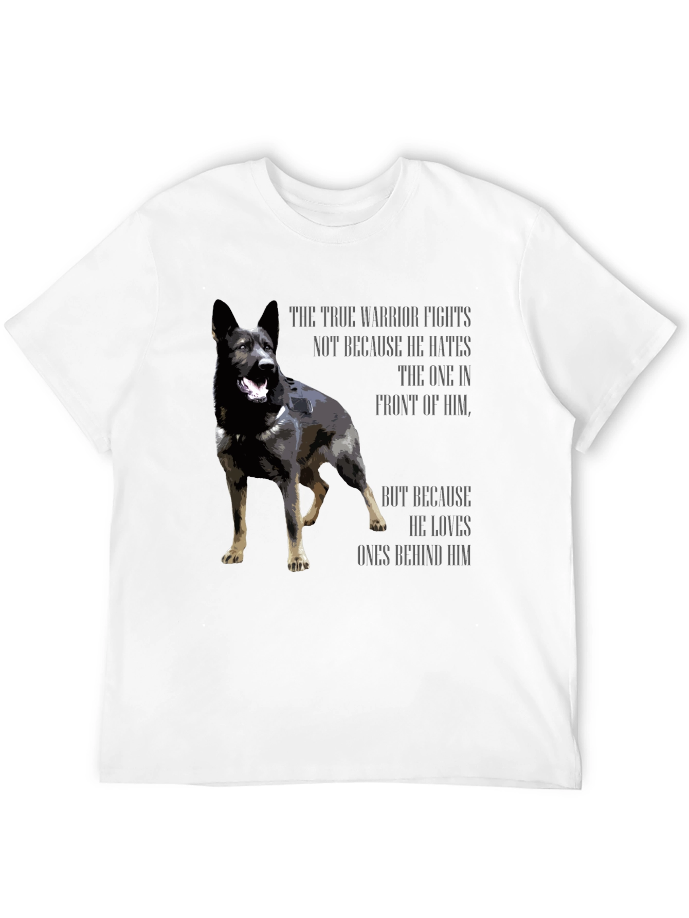 True Warrior Dog Graphic T-Shirt