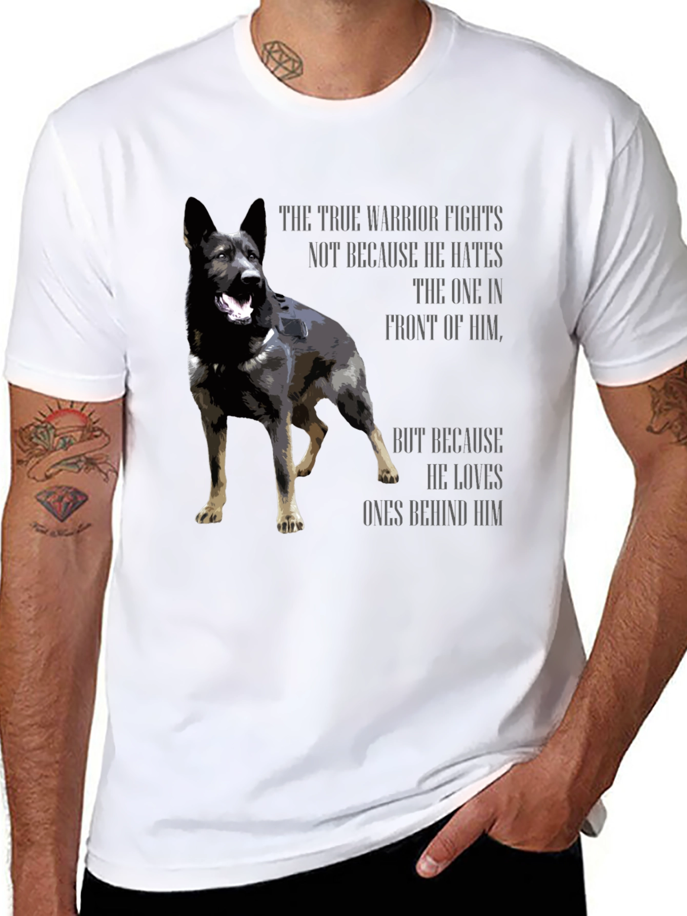 True Warrior Dog Graphic T-Shirt
