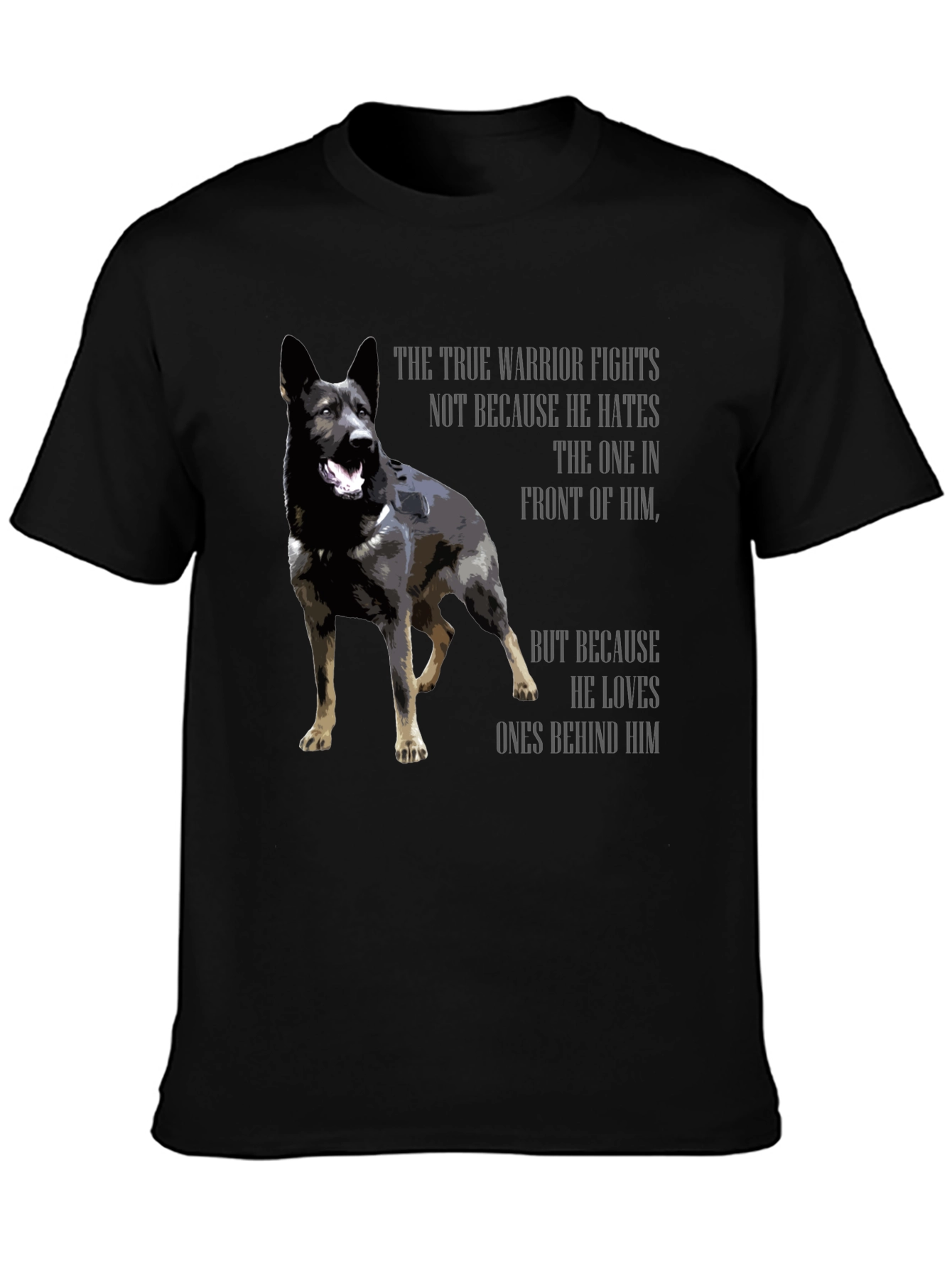 True Warrior Dog Graphic T-Shirt