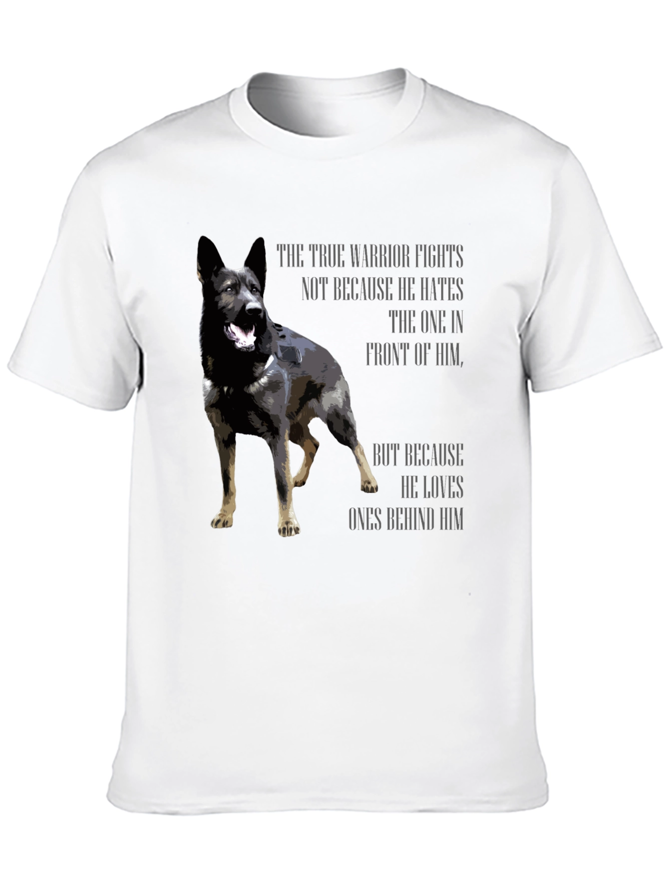 True Warrior Dog Graphic T-Shirt