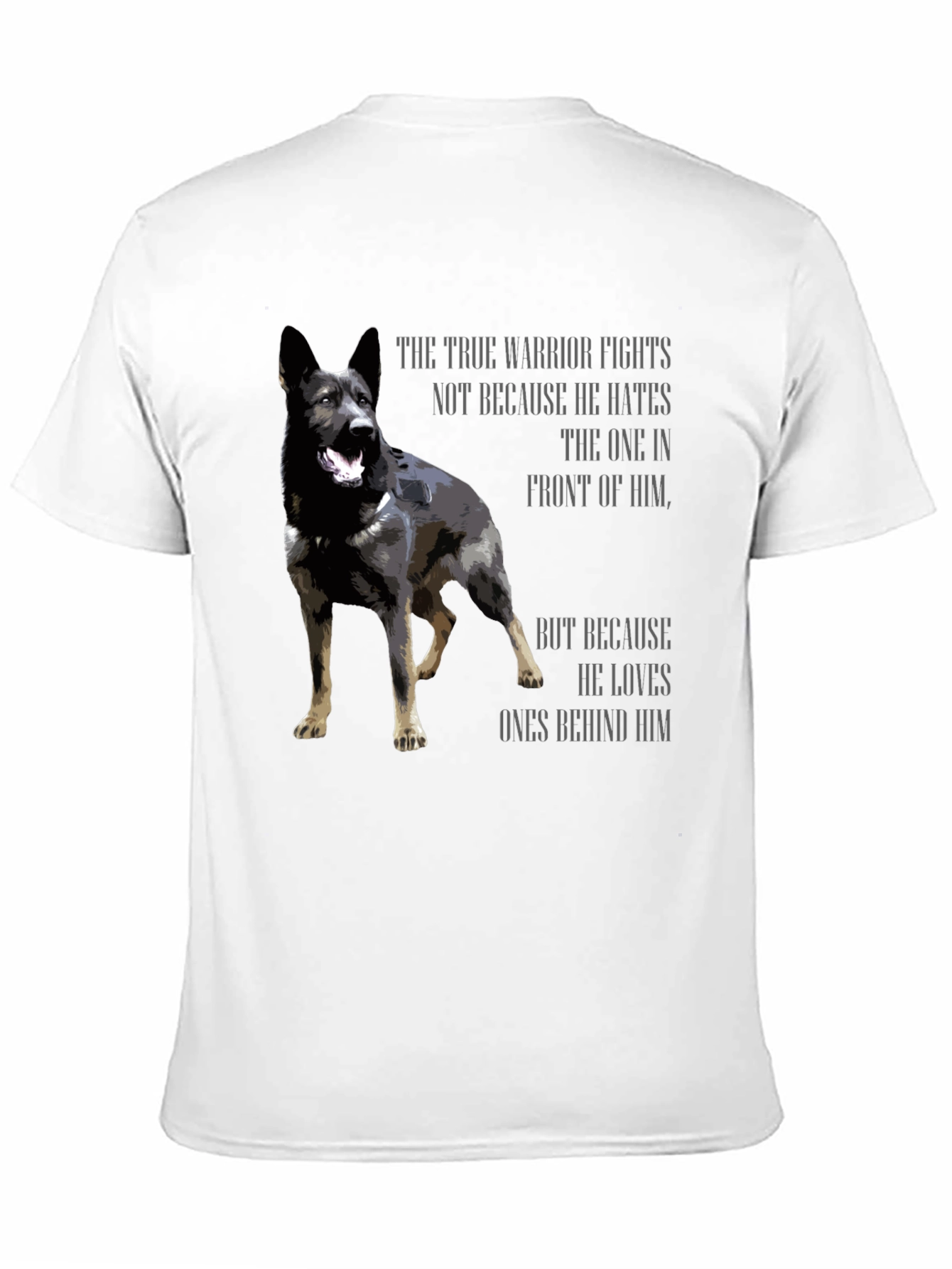 True Warrior Dog Graphic T-Shirt