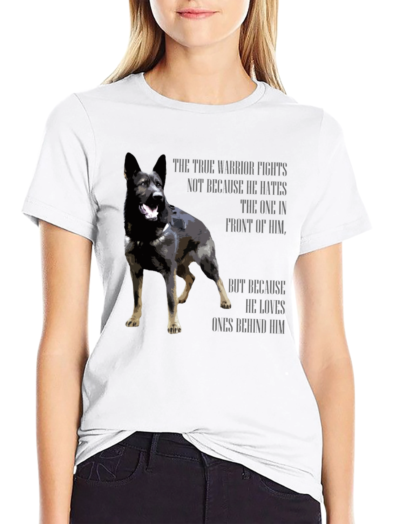 True Warrior Dog Graphic T-Shirt