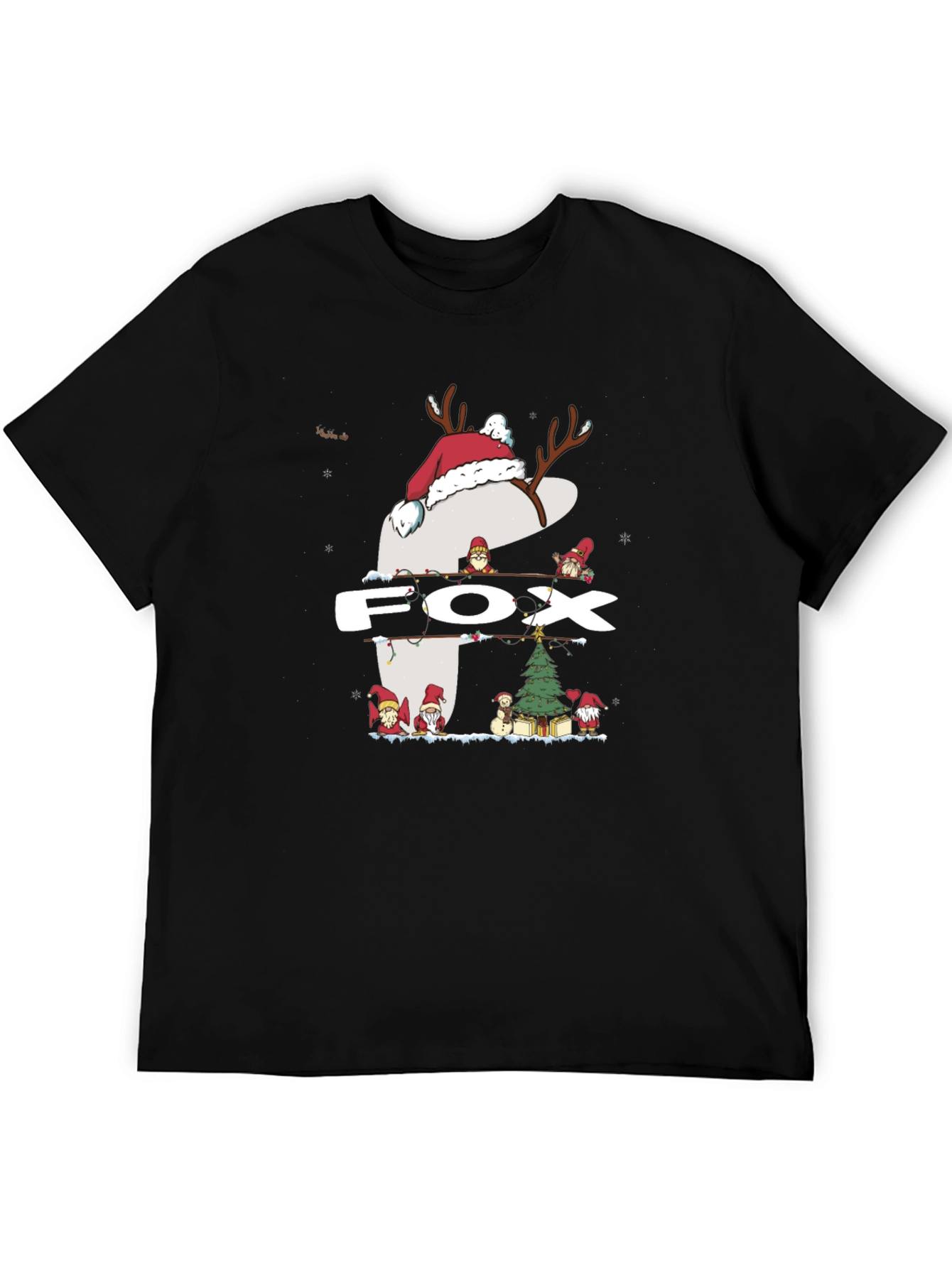 Holiday Fox Graphic T-Shirt