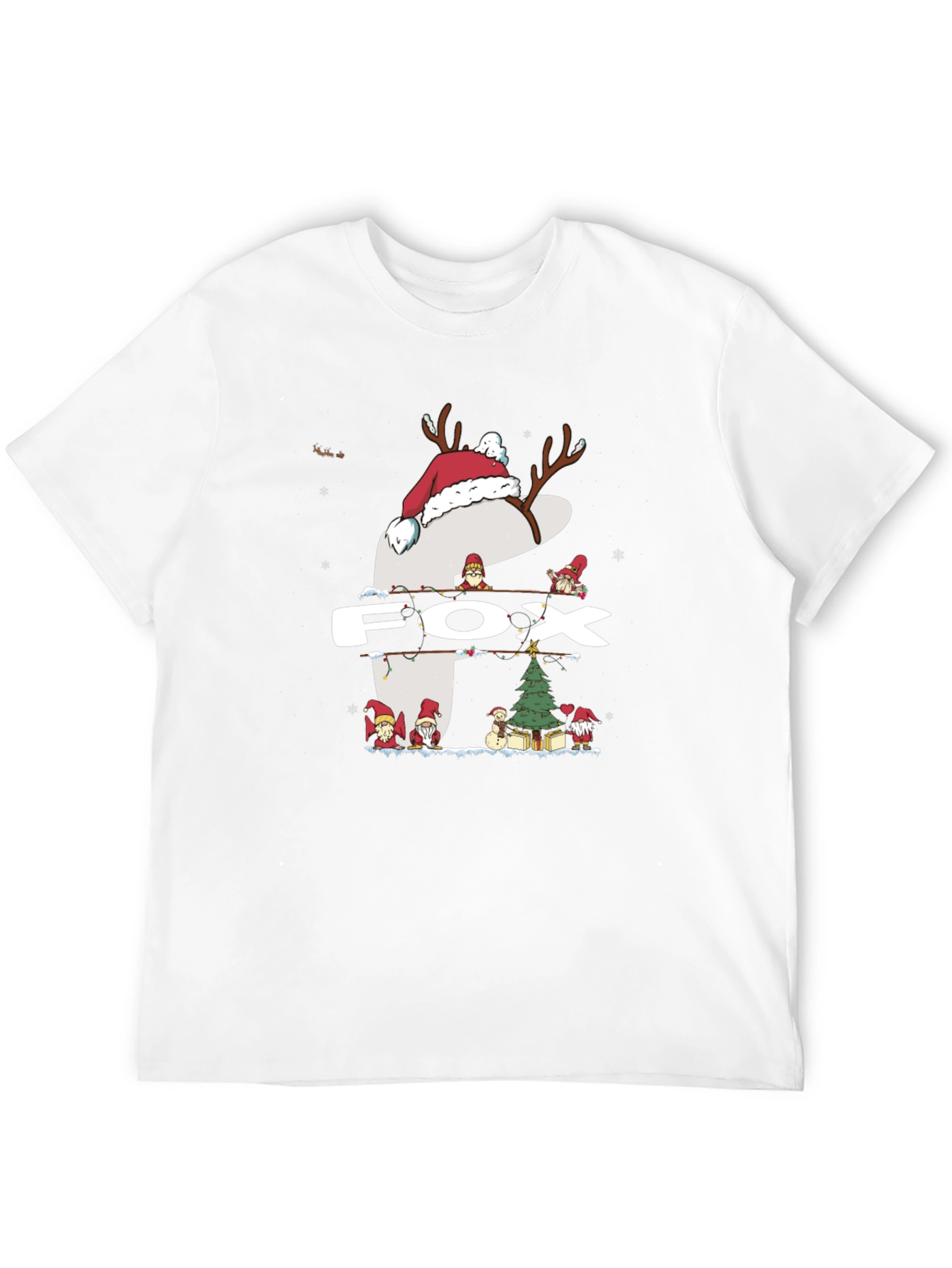 Holiday Fox Graphic T-Shirt