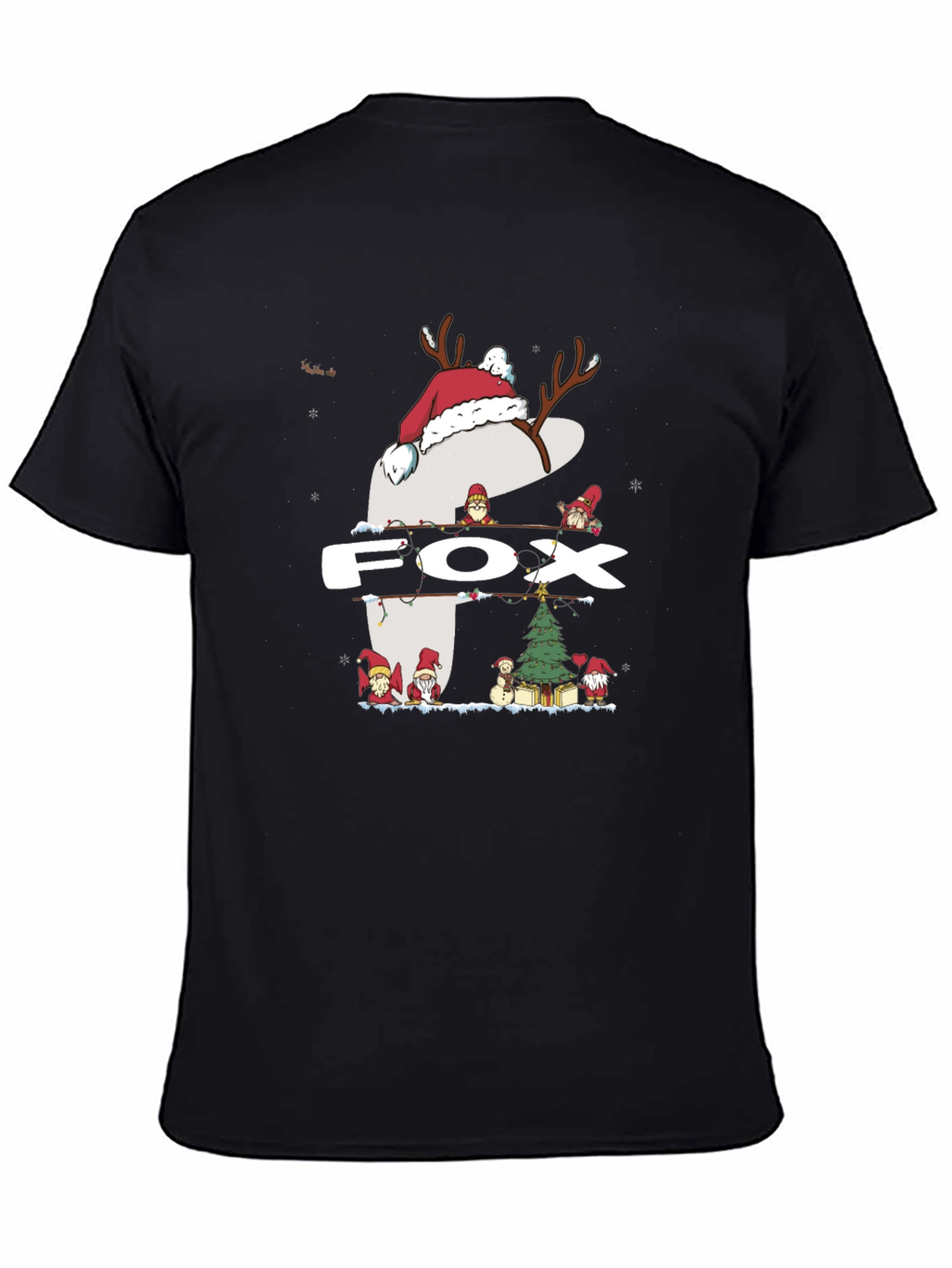 Holiday Fox Graphic T-Shirt