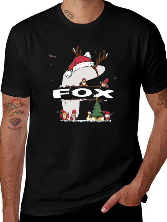 Holiday Fox Graphic T-Shirt